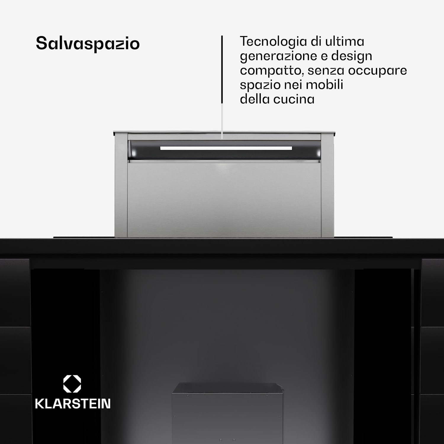 Royal Flush Eco cappa aspirante, 60 cm, 604 m³/h, A+ 60 cm | Argento | Argento
