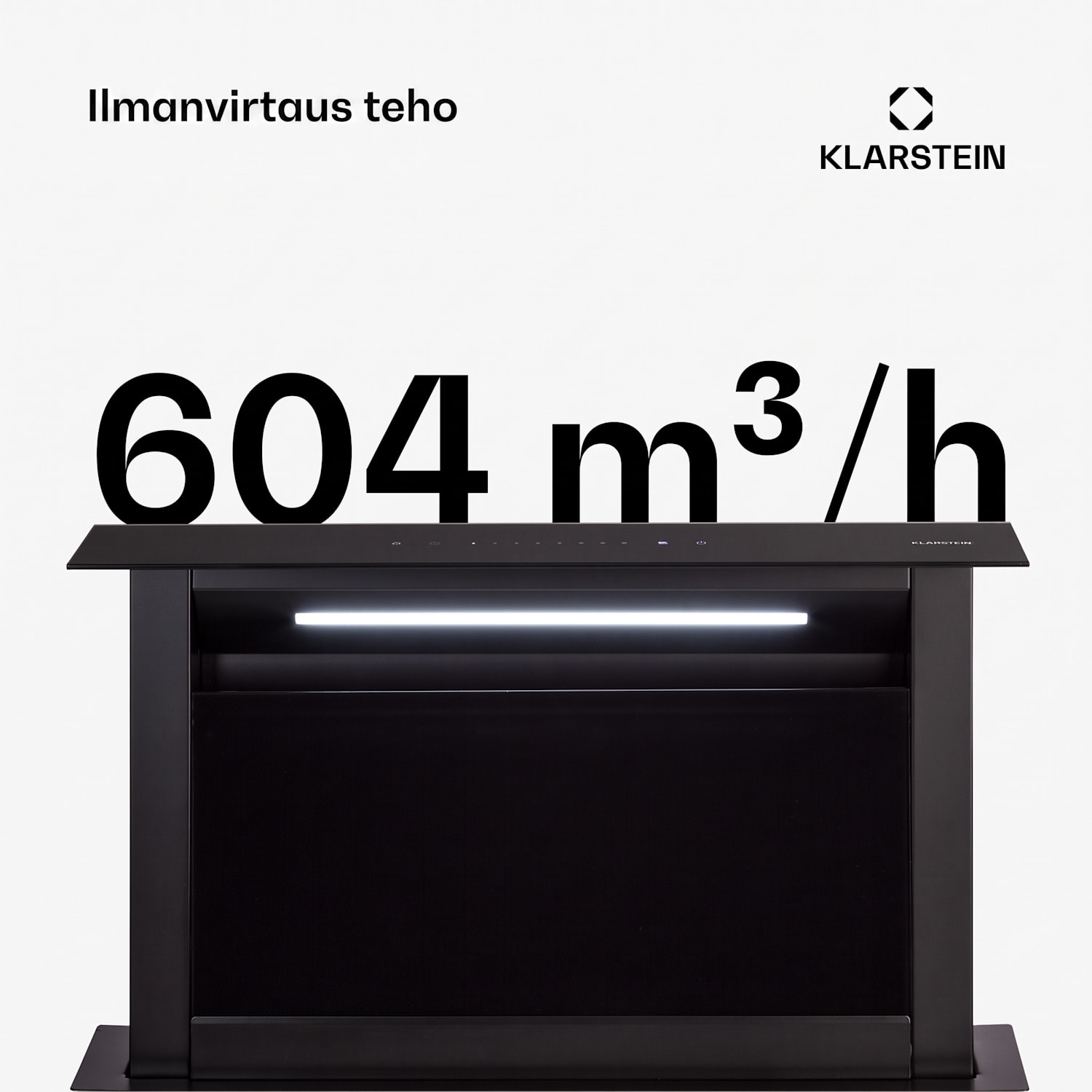 Royal Flush Eco -liesituuletin 60 cm 604 m³/h A+ 60 cm | Musta | Musta
