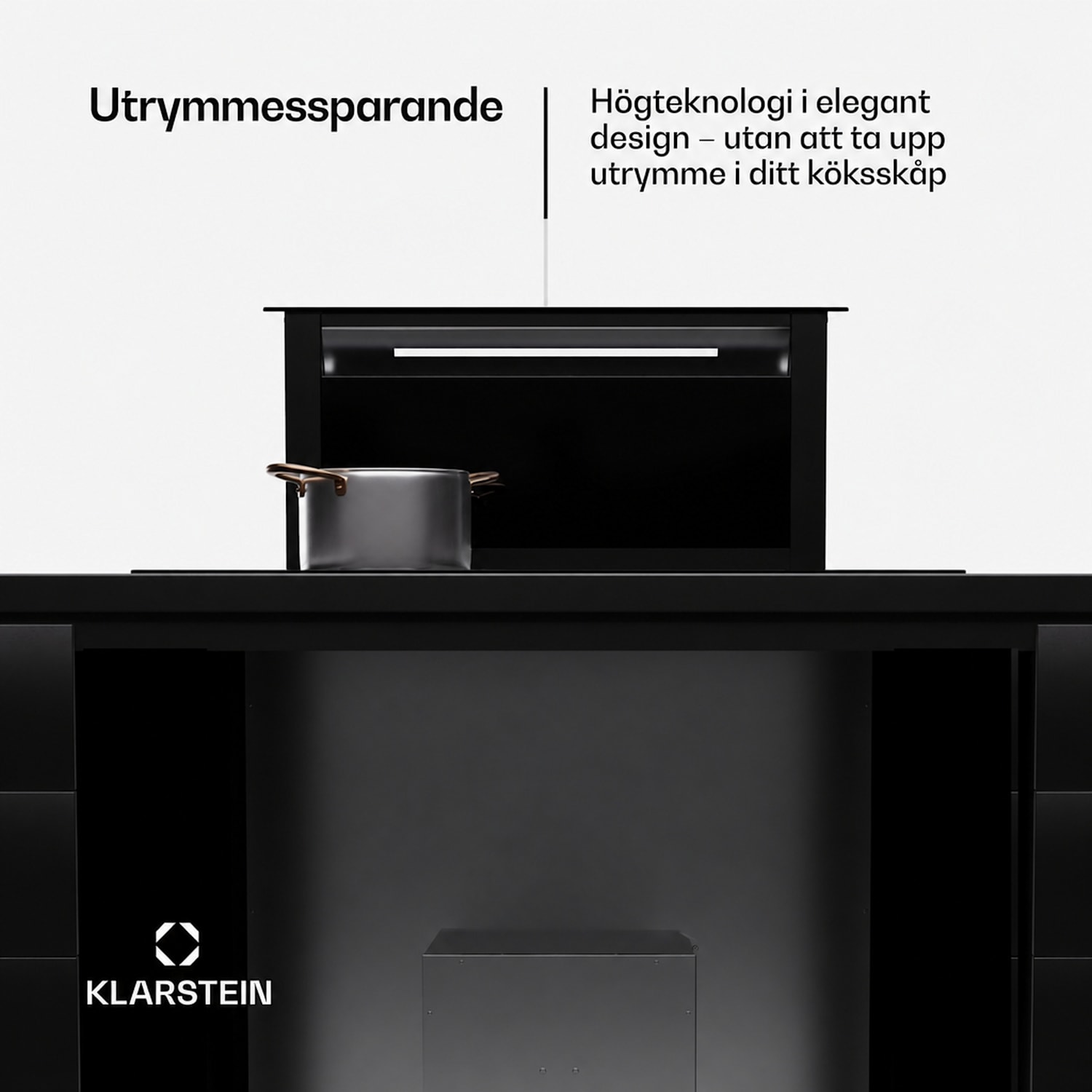 Royal Flush Eco Köksfläkt 60 cm 604 m³/h A+ 60 cm | Svart | Svart