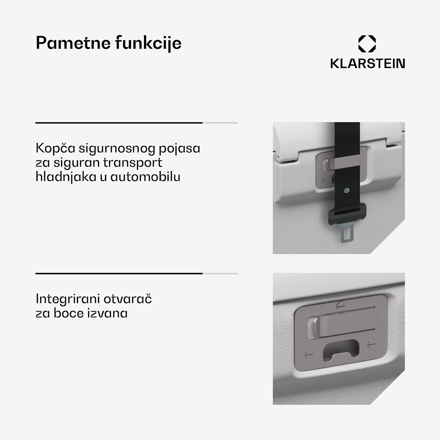 SwiftFrost 12L rashladna kutija, 12V-24V/230V, do -20 °C, kompresor, 2 razine snage, LED zaslon 12 litara | Bijela