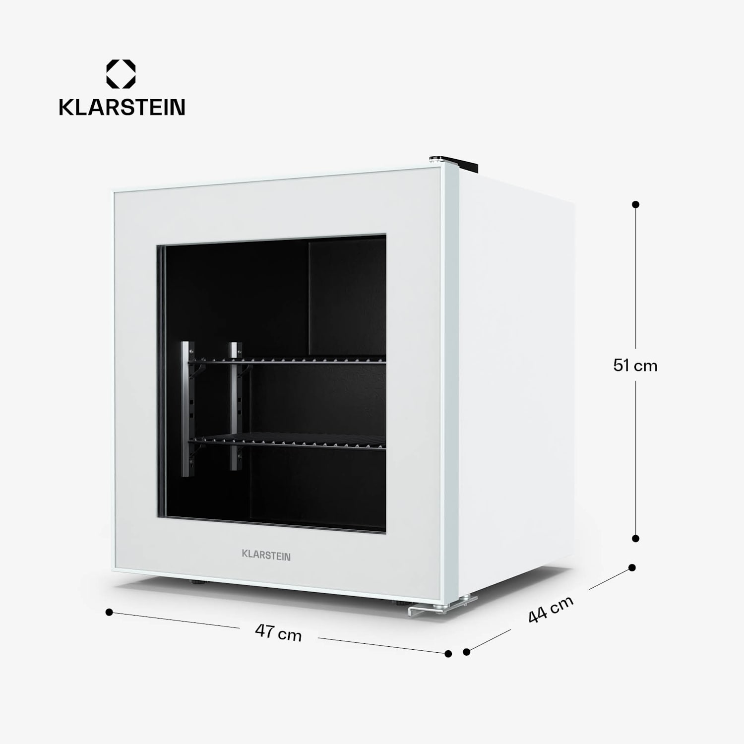 IceAge 36, congelator, 36 litri, clasa energetică E, 2 niveluri, termostat, față din sticlă 36 Ltr | Alb