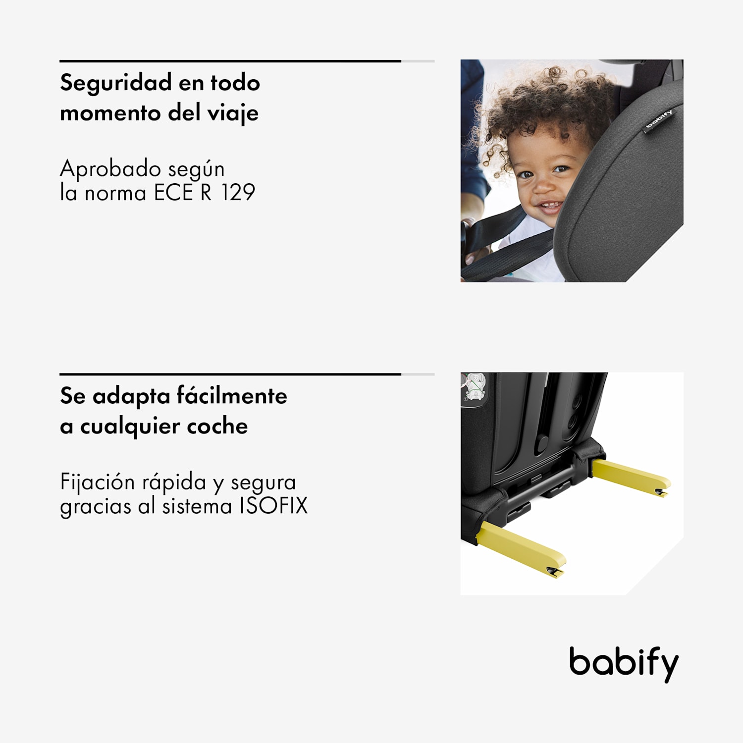 Silla de auto Urban | Isofix | i-Size | crece con tu hijo | portavasos | reposacabezas ajustable 