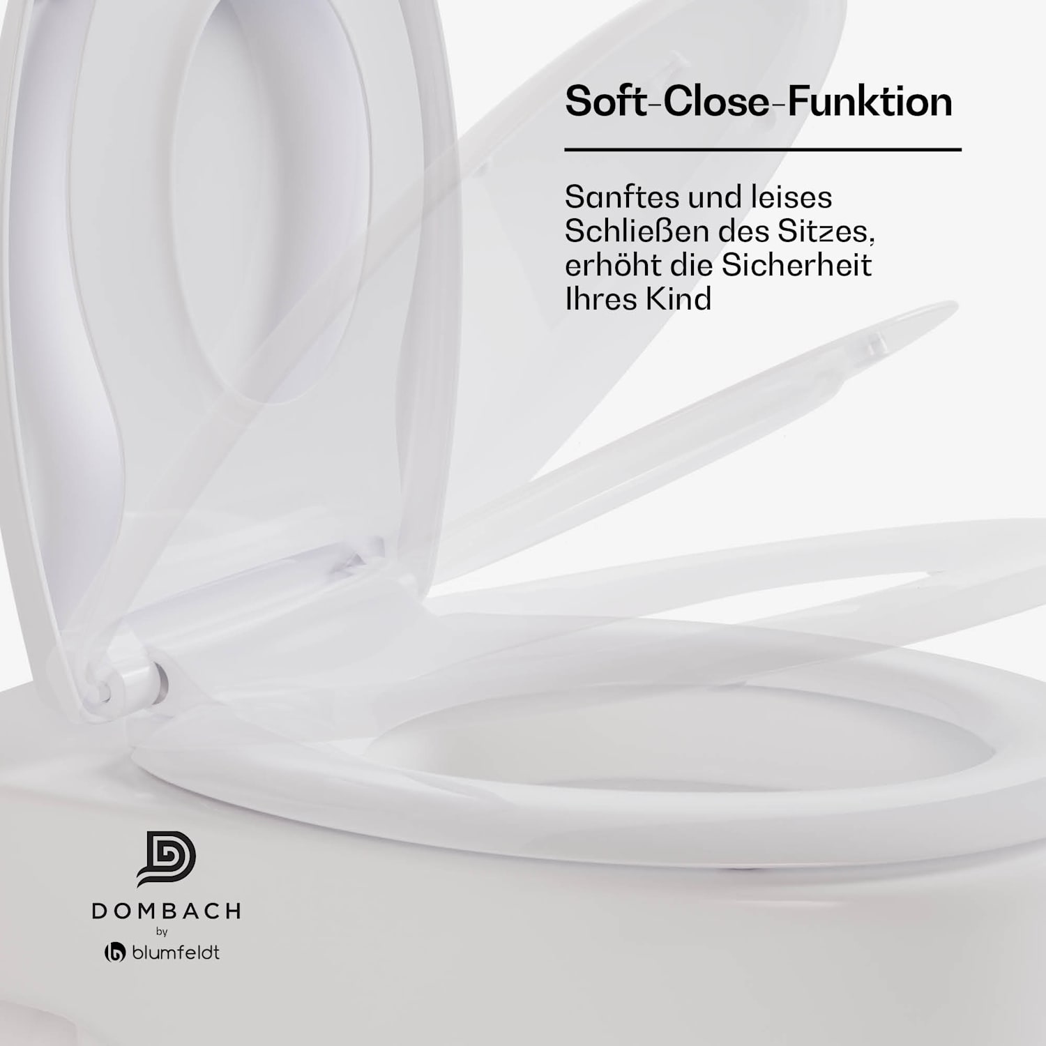 Lil'Loo abnehmbarer Kinder-Toilettensitz | Antibakteriell | Soft-Close | Bis 175kg 