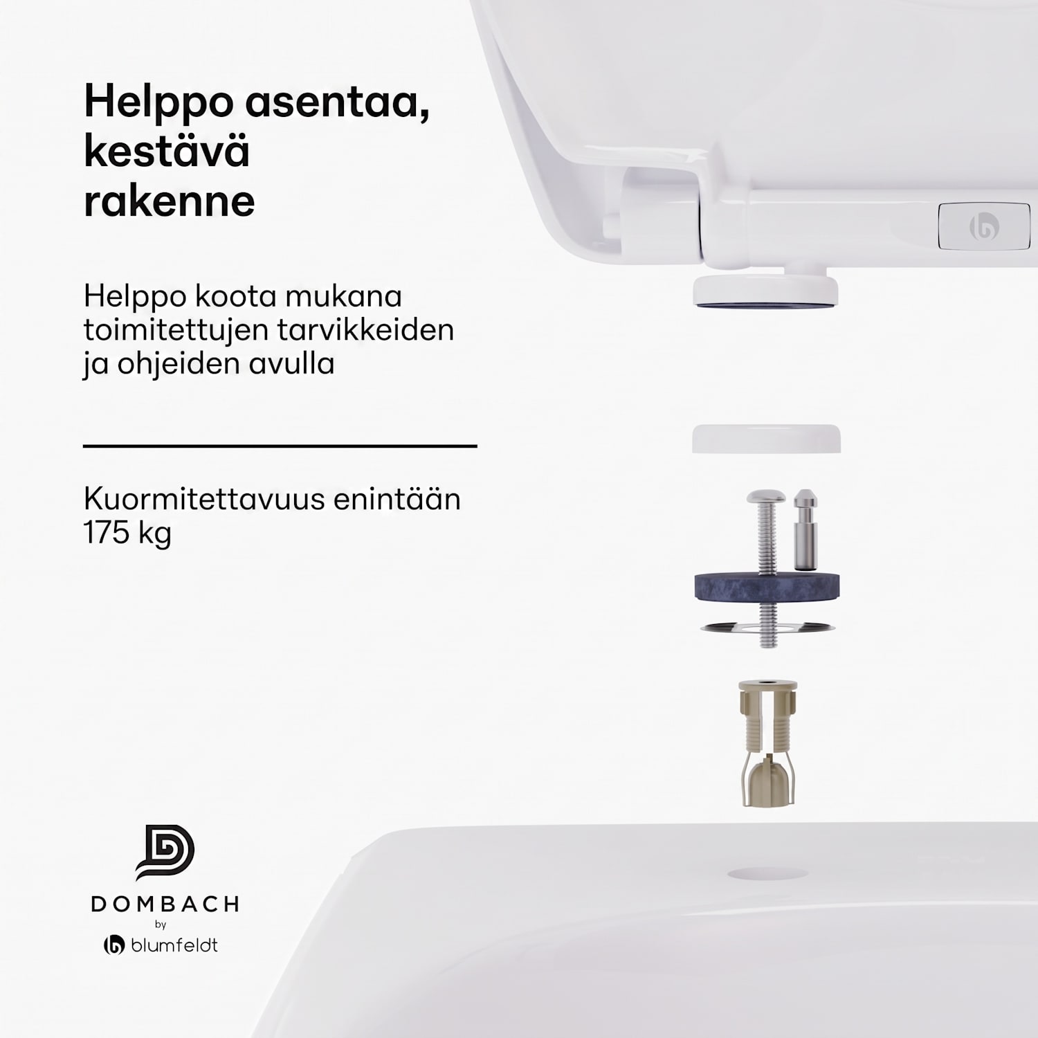 Lil'Loo irrotettava lasten WC-istuin | Antibakteerinen | Pehmeästi sulkeutuva | Kantavuus 175 kg asti 