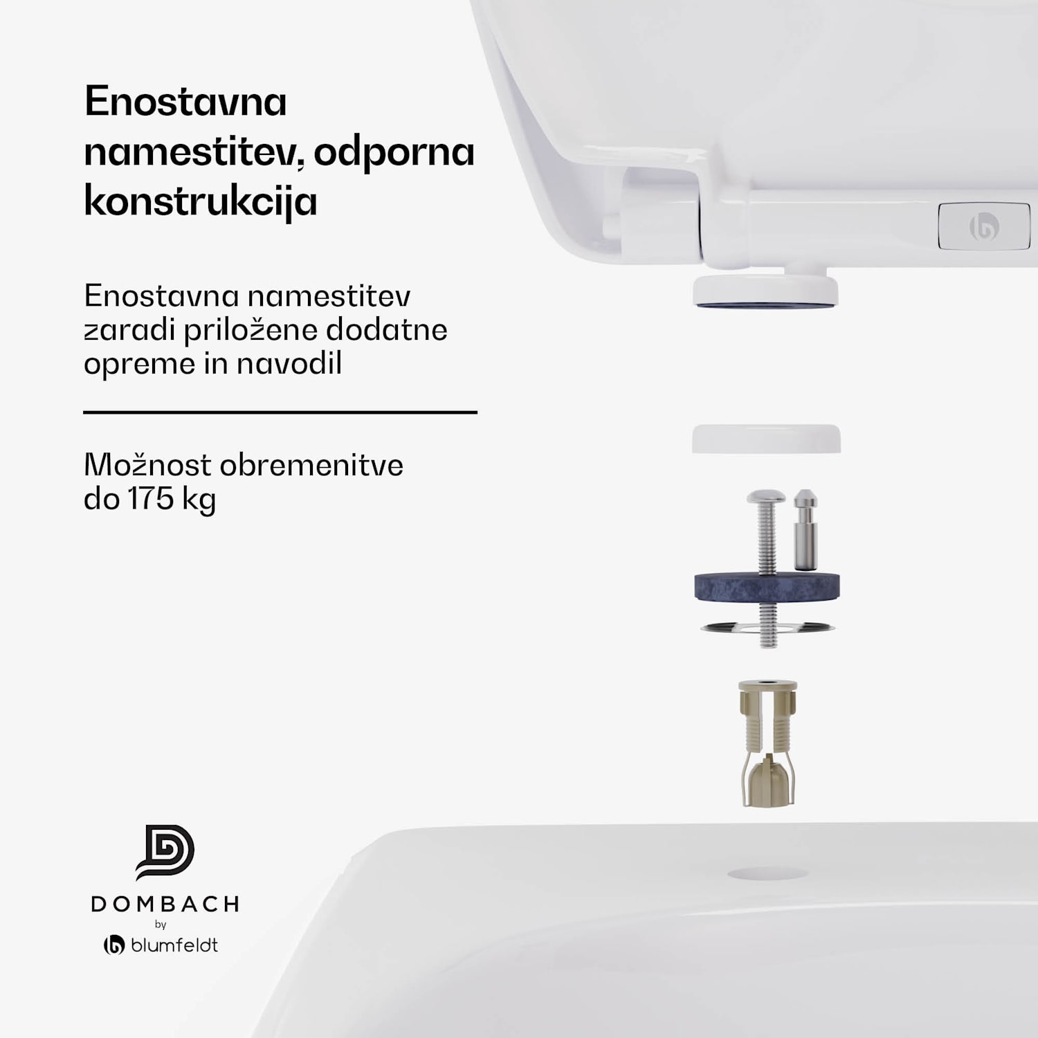 Lil'Loo, odstranljiva otroška straniščna školjka, antibakterijska, mehko zapiranje, do 175 kg 