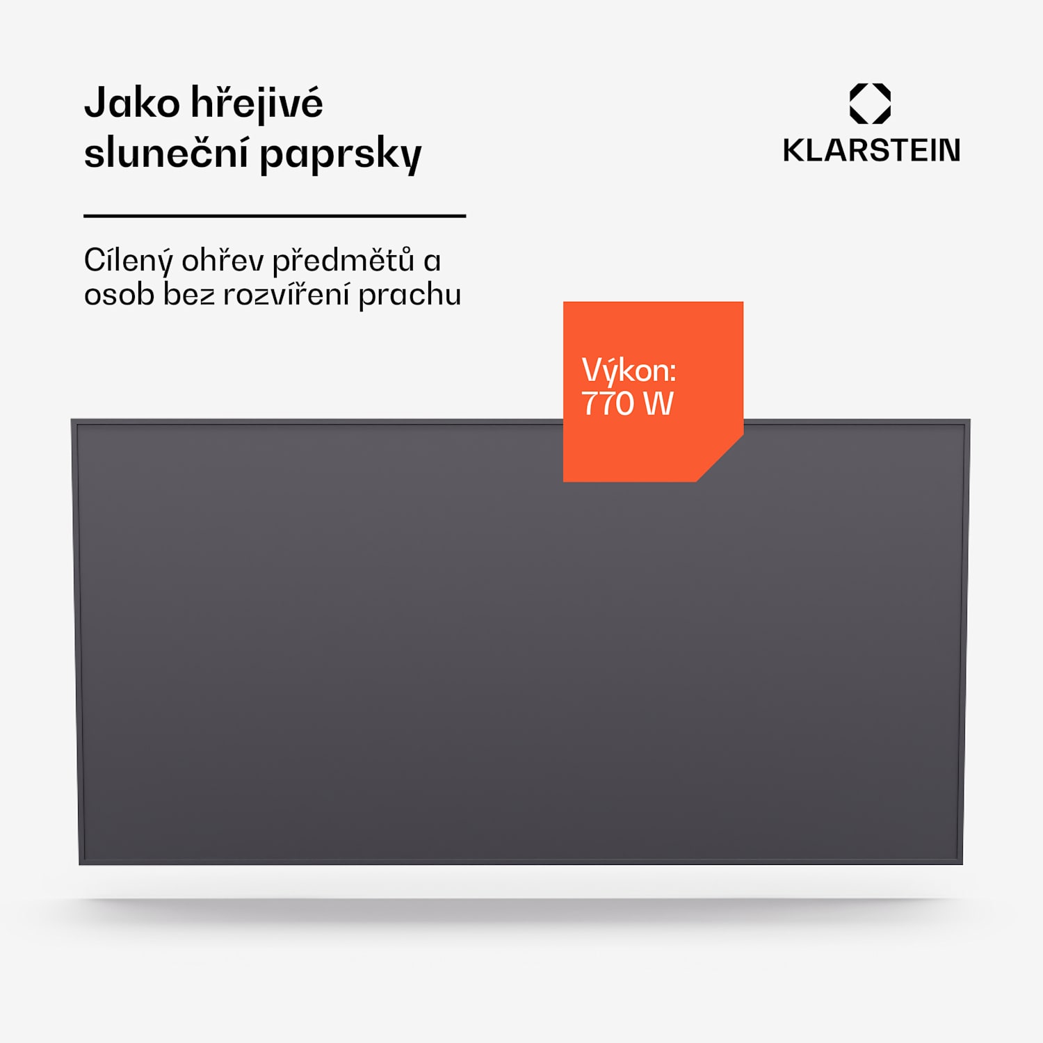 Wonderwall Smart Infračervený ohřívač, 60x120cm, Aplikace, 770W, Týdenní časovač, IP24 