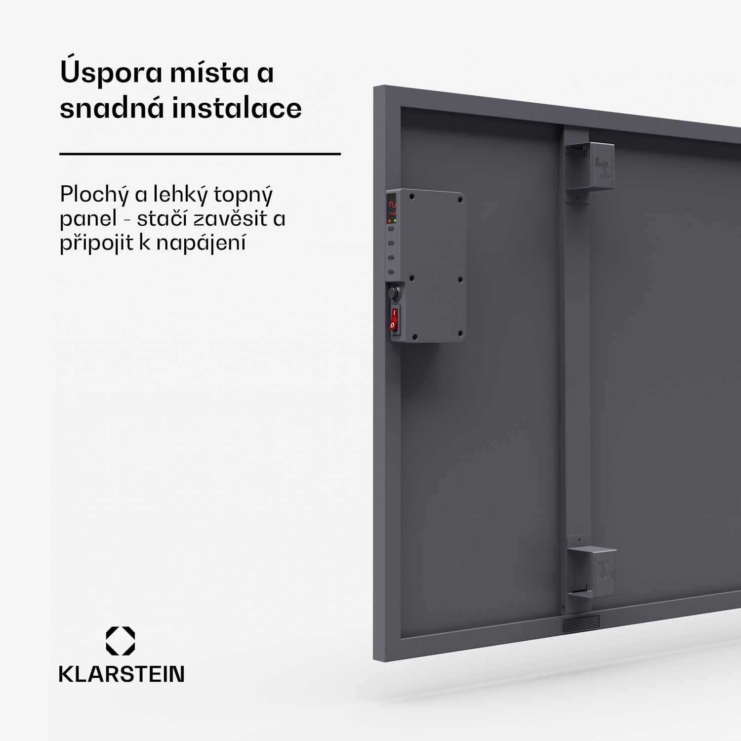 Wonderwall Smart Infračervený ohřívač, 60x120cm, Aplikace, 770W, Týdenní časovač, IP24 