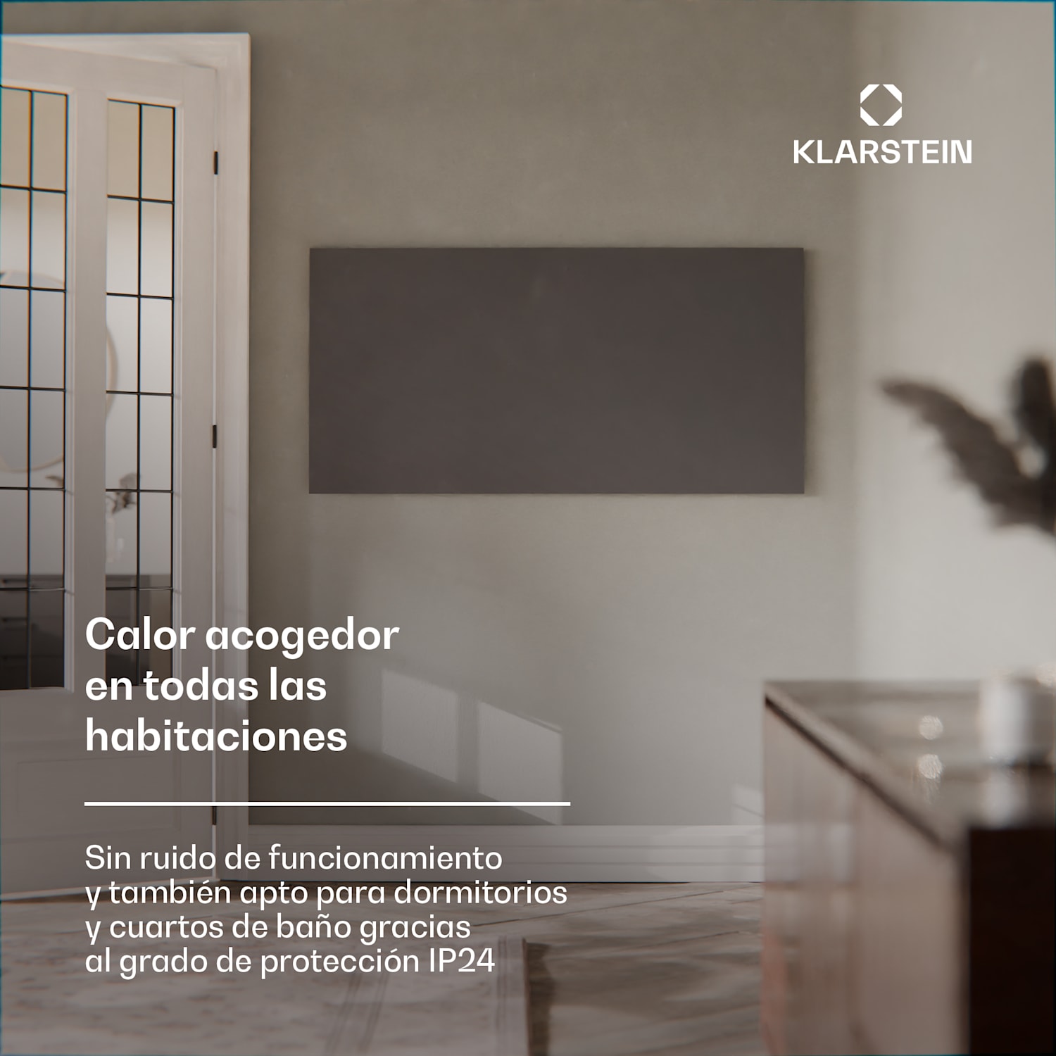 Wonderwall Smart - Pannello riscaldante a infrarossi | 60x120cm | App | 770 W | Timer settimanale | IP24 