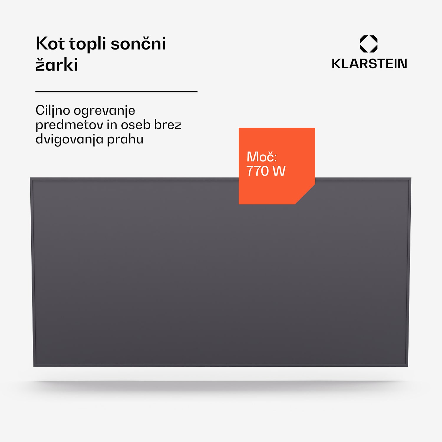 Wonderwall Smart infrardeči grelec, 60x120cm, Aplikacija, 770W, Tedenski časovnik, IP24 