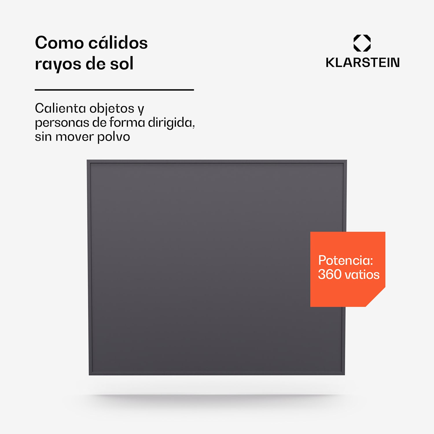 Wonderwall Smart calefactor de infrarrojos 60x60cm control app 360W temporizador semanal IP24 60 x 60 cm | 360 W | Sí | Gris