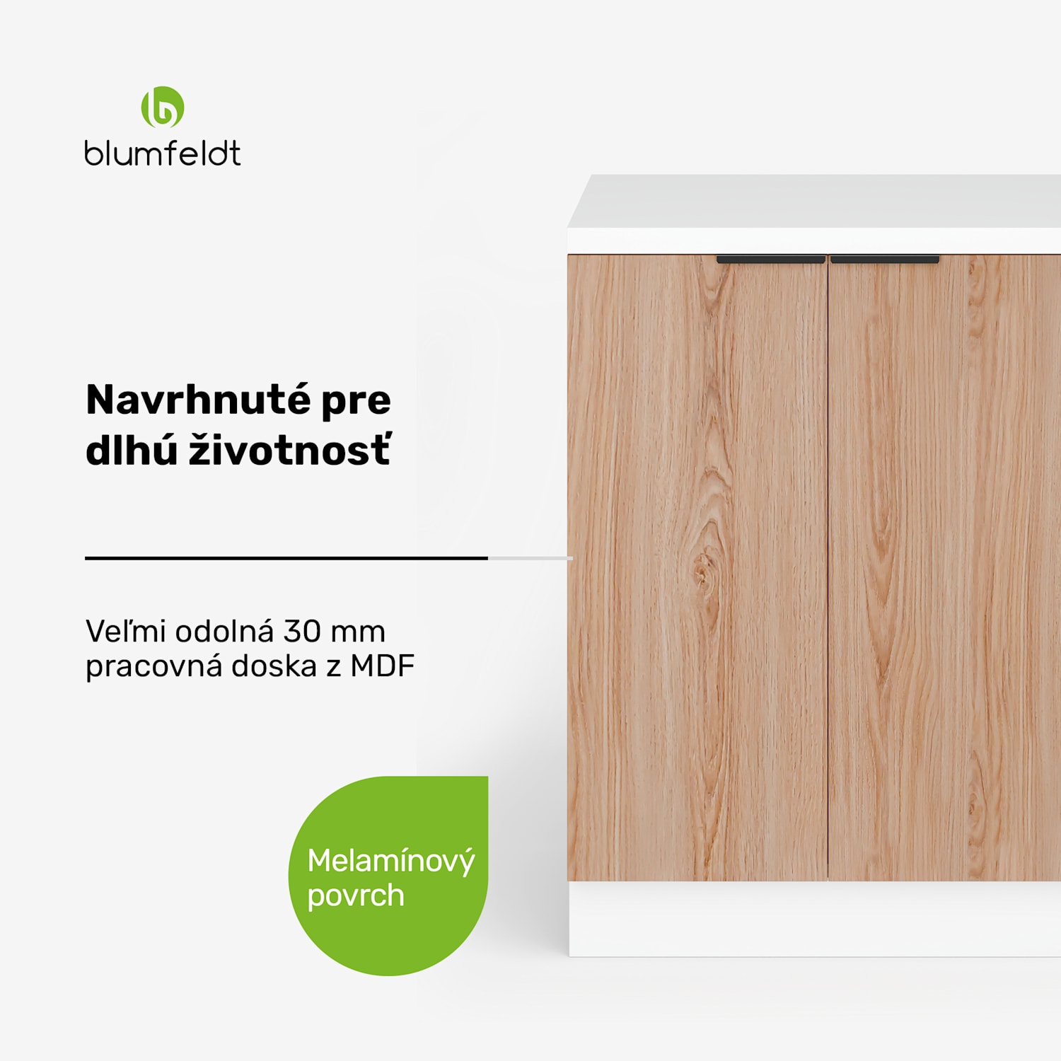 WoodVista policový regál, Praktické usporiadanie políc, Ľahko udržiavateľné materiály, úložný priestor Policová jednotka | Biela / Dub