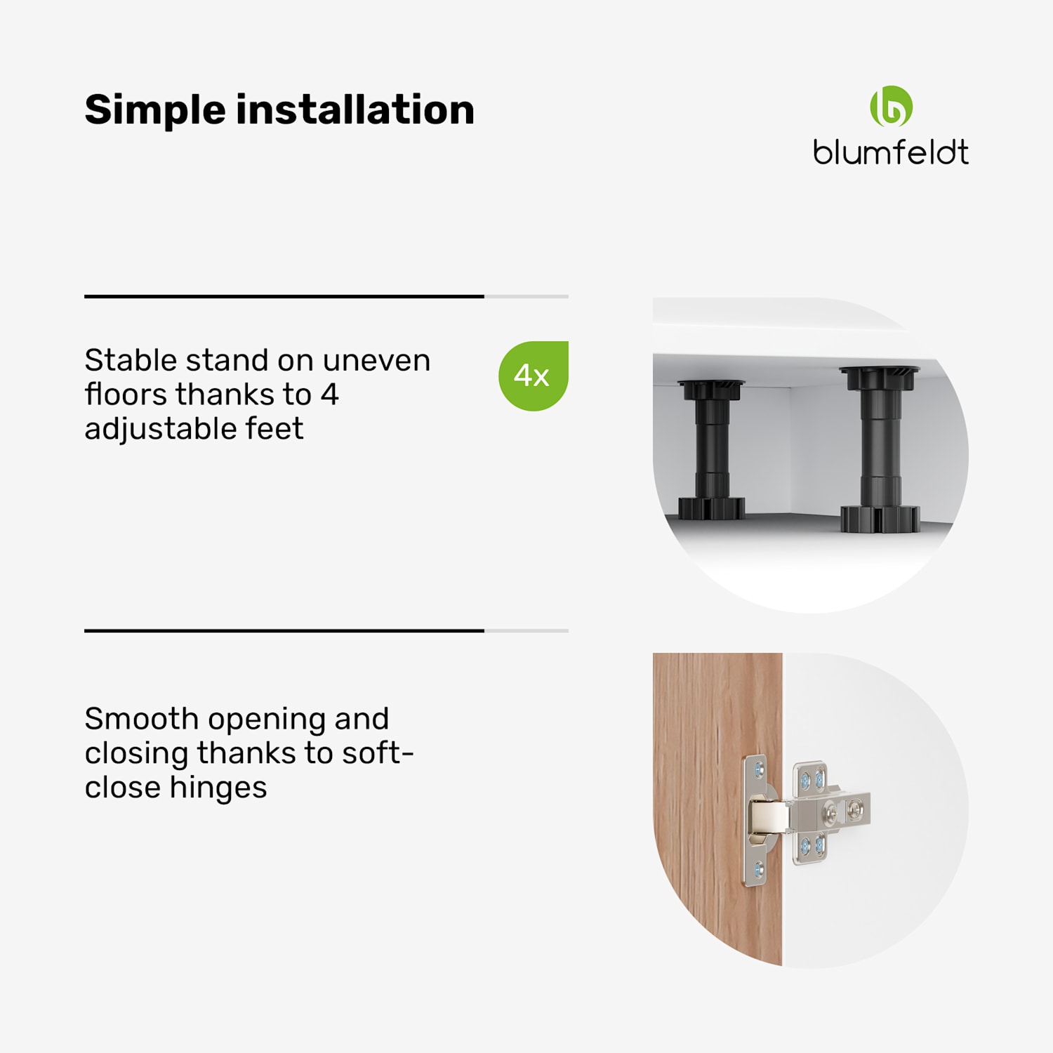 WoodVista rekunit | Praktische indeling | Onderhoudsvriendelijke materialen | Opbergruimte Plankeenheid | Wit / Eik