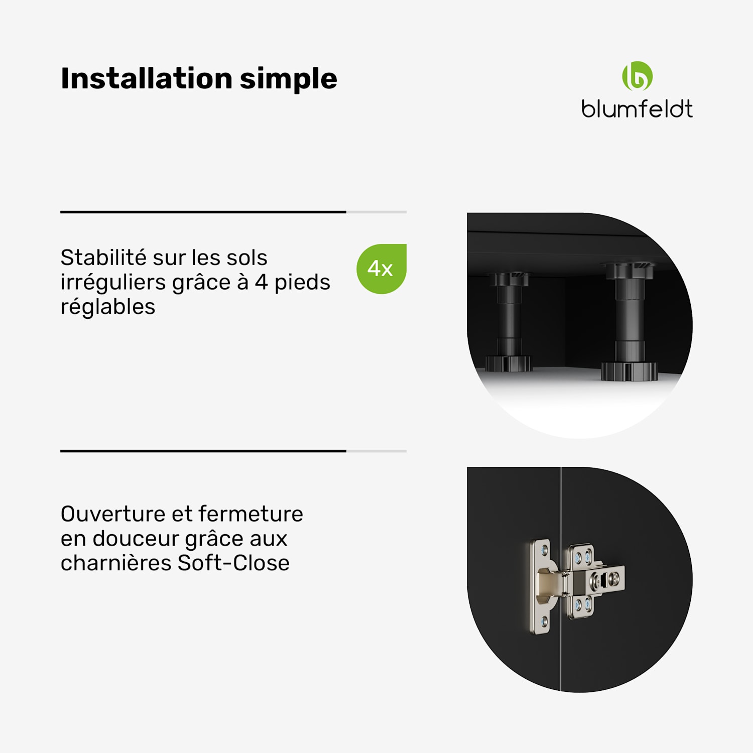 WoodVista rekunit | Praktische indeling | Onderhoudsvriendelijke materialen | Opbergruimte Plankeenheid | Walnoot / zwart