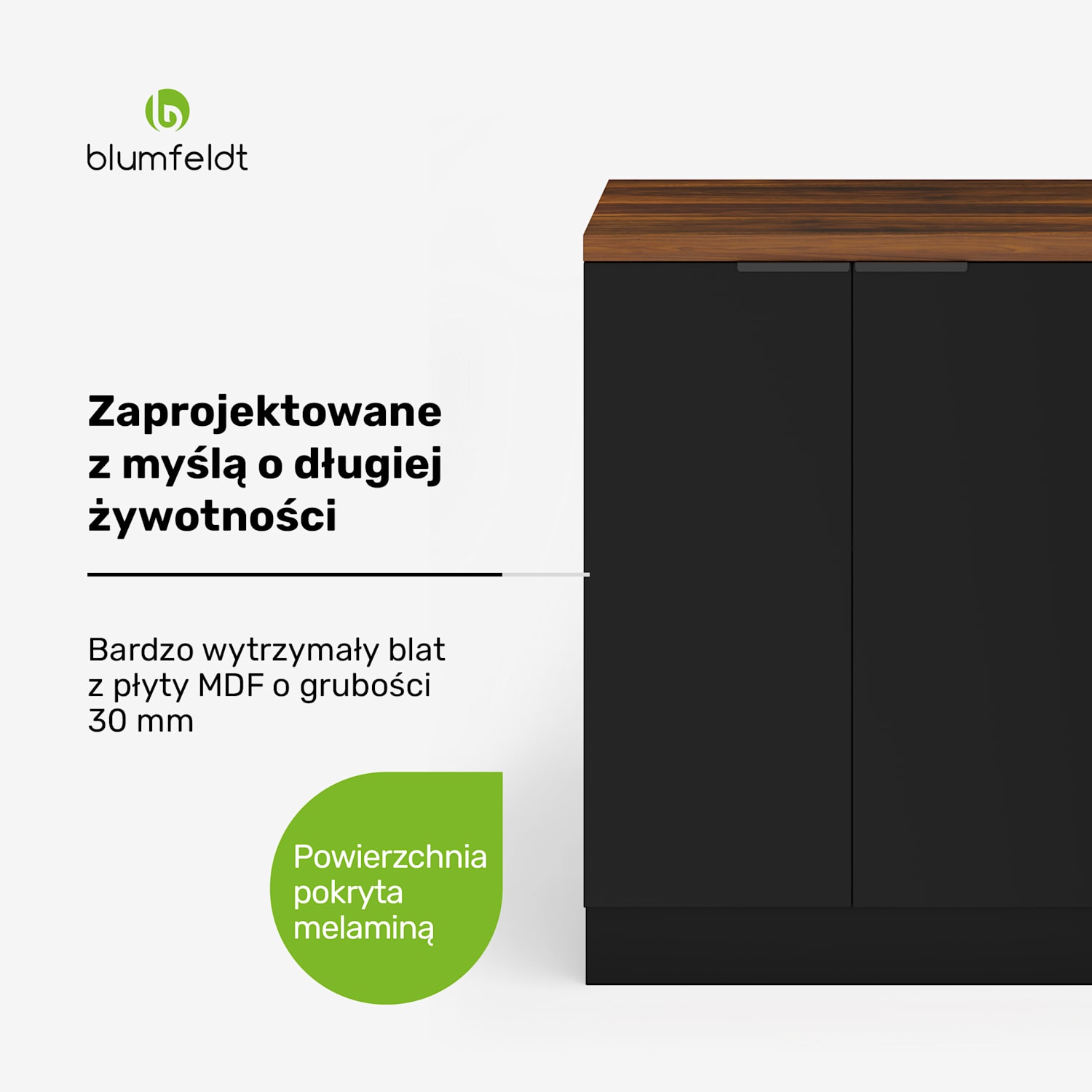 WoodVista regał, praktyczny układ półek, łatwe w utrzymaniu materiały, przestrzeń do przechowywania Jednostka półki | Orzech / czerń