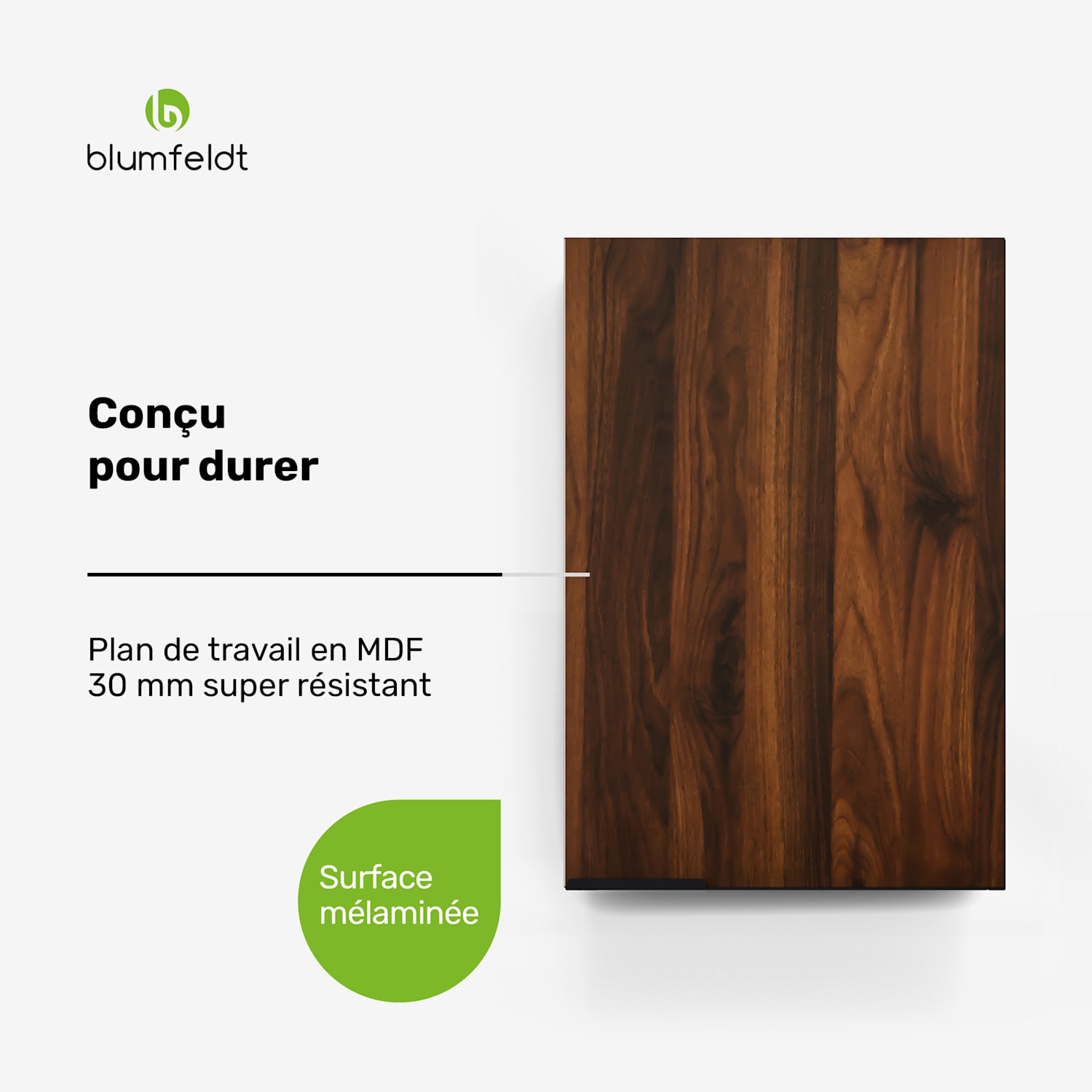 WoodVista hoge kast | Soft-close | Aluminium grepen | Duurzame materialen Wandkast 40 cm | Walnoot / zwart