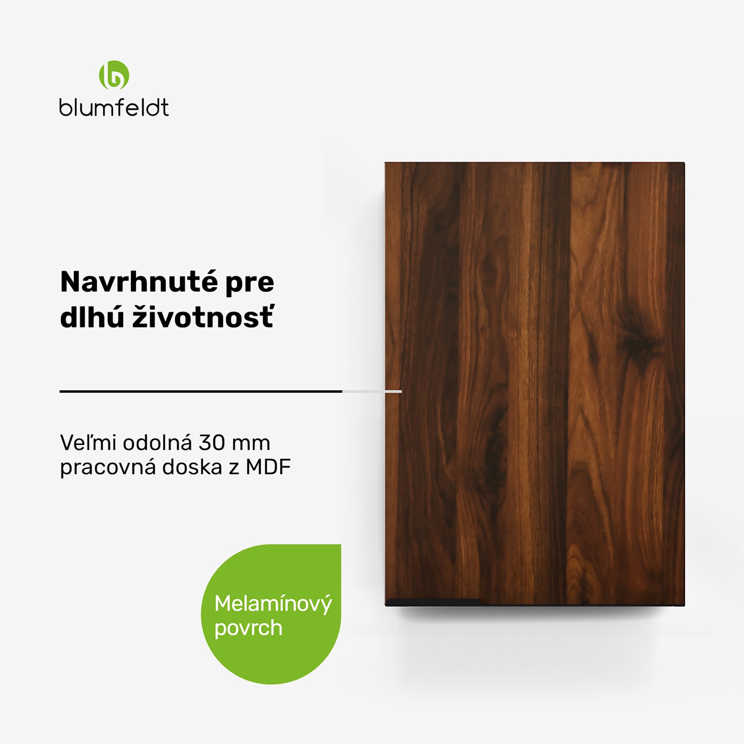 WoodVista vysoká skrinka, Soft-Close, hliníkové rukoväte, udržateľné materiály Nástenná skrinka 40 cm | Orech / čierna