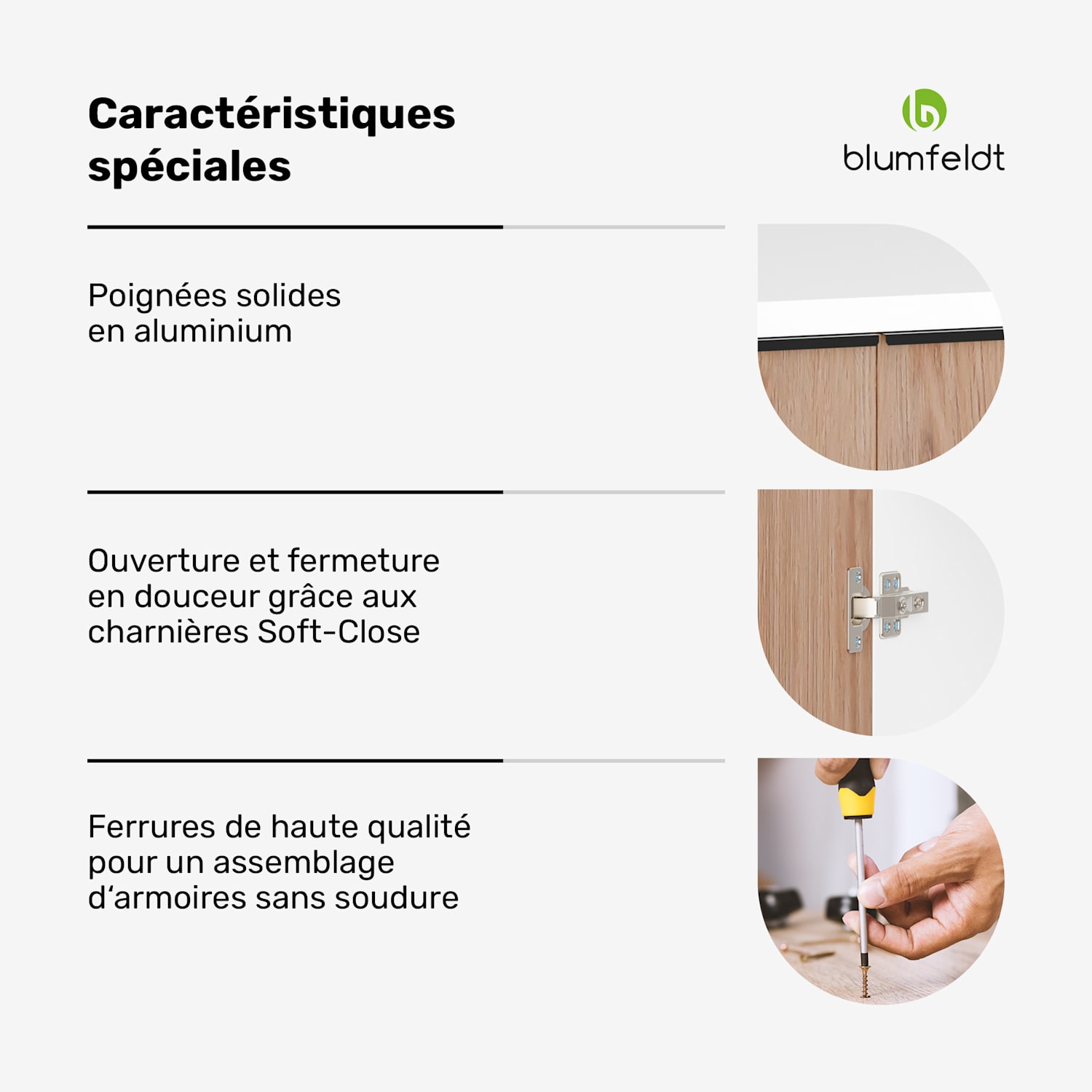 WoodVista placard pour hotte aspirante | Robuste | Vérins à gaz | Facile à nettoyer Placard mural pour hotte aspirante | Blanc