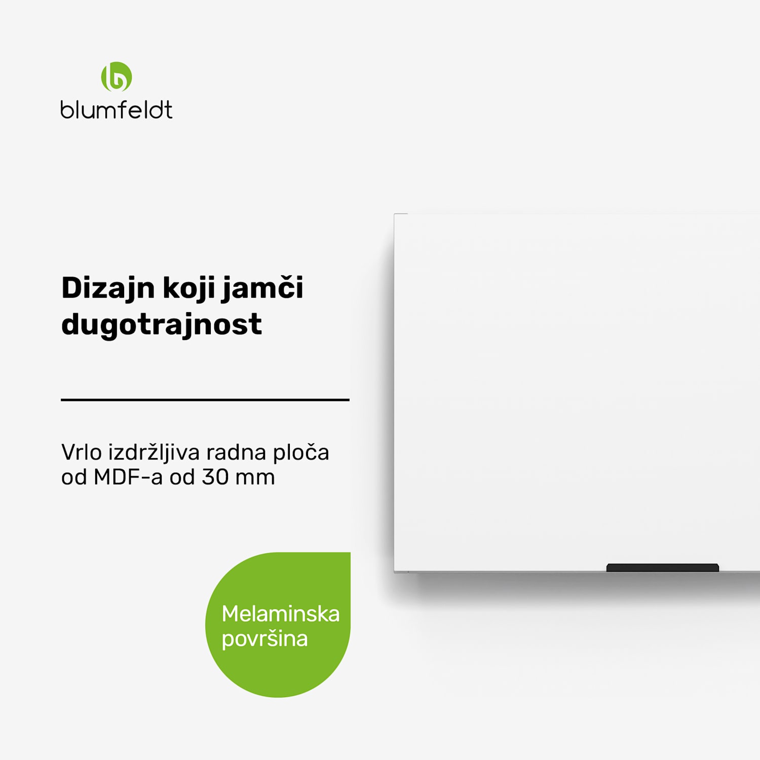 WoodVista ormarić za kuhinjsku napu, Robustan, Plinski amortizeri, Jednostavno čišćenje Zidni ormarić za aspirator | Bijela