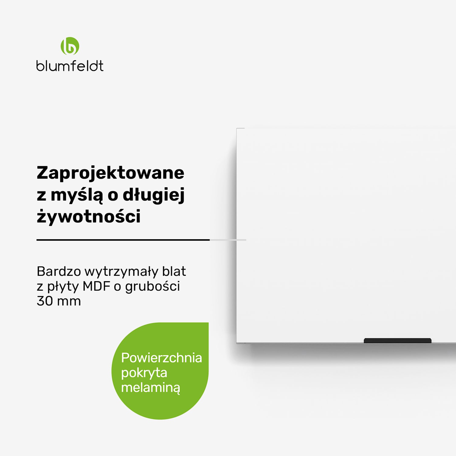 WoodVista szafka okapowa, solidna, podnośniki gazowe, łatwe czyszczenie Szafka ścienna na okap | Biały