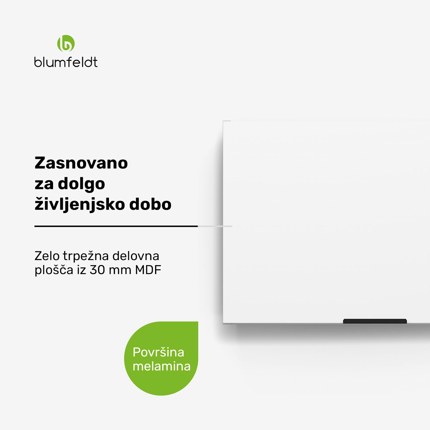 WoodVista omarica za kuhinjsko napo, Robustna, Plinske vzmeti, Enostavna za čiščenje Stenska omara za napo | Bela