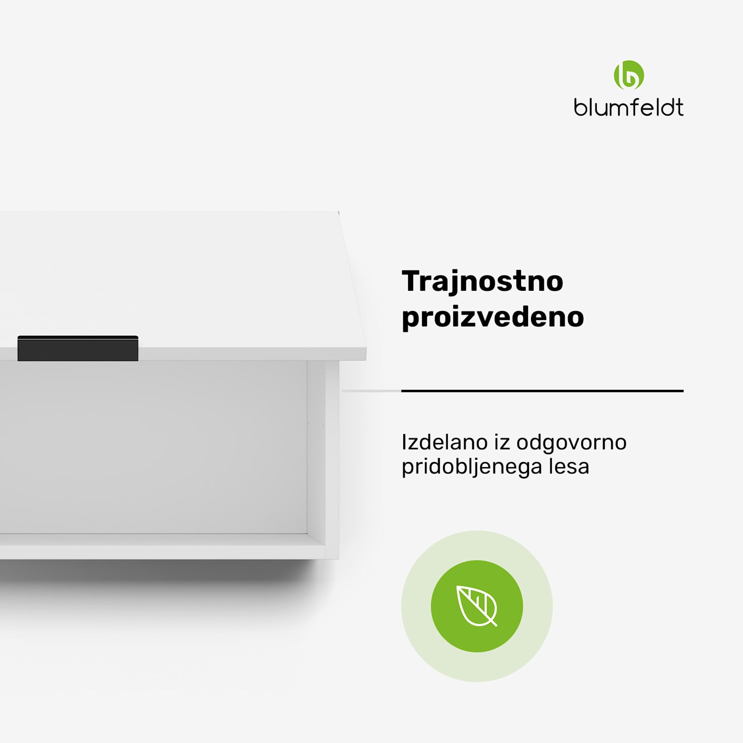 WoodVista omarica za kuhinjsko napo, Robustna, Plinske vzmeti, Enostavna za čiščenje Stenska omara za napo | Bela