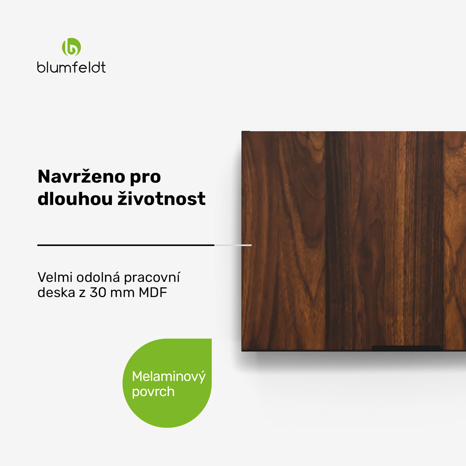 Komora WoodVista, Robustní, Plynové vzpěry, Snadné čištění Nástěnná skříň pro digestoř | Ořech / černá