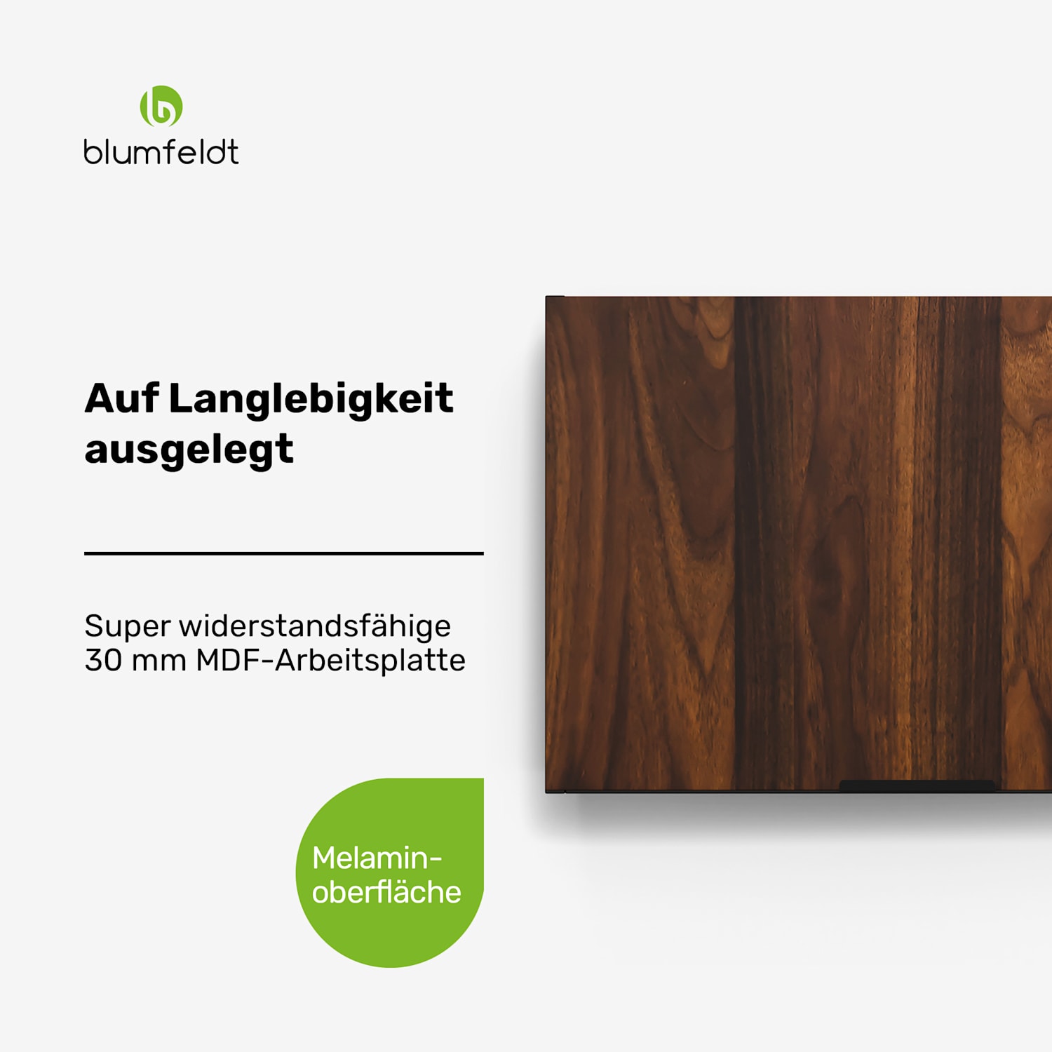 WoodVista - Mobiletto per cappa aspirante | Robusto | Montanti a gas | Facile da pulire Pensile per cappa aspirante | Noce/Nero