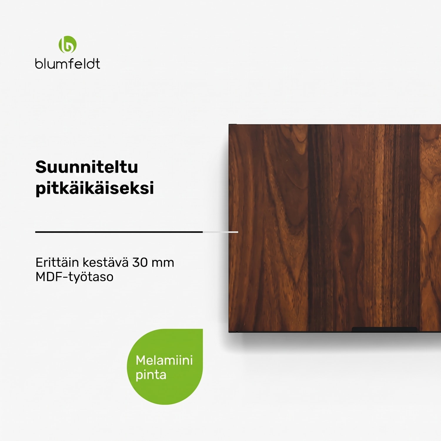 WoodVista-liesituuletinkaappi | tukeva | kaasujouset | helppo puhdistaa Seinäkaappi liesituulettimelle | Pähkinä / Musta