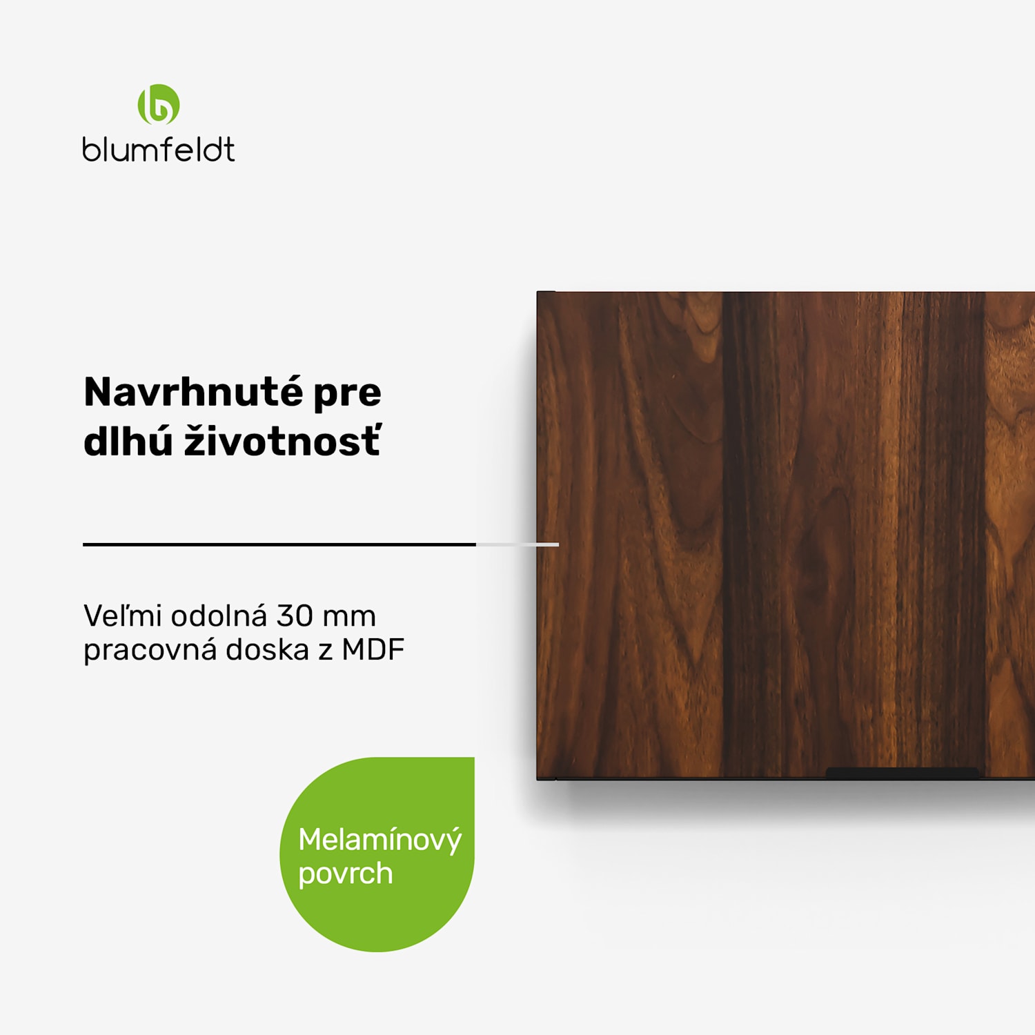 WoodVista skrinka na digestor, Robustná, Plynové vzpery, Jednoduché čistenie Nástenná skriňa pre digestor | Orech / čierna