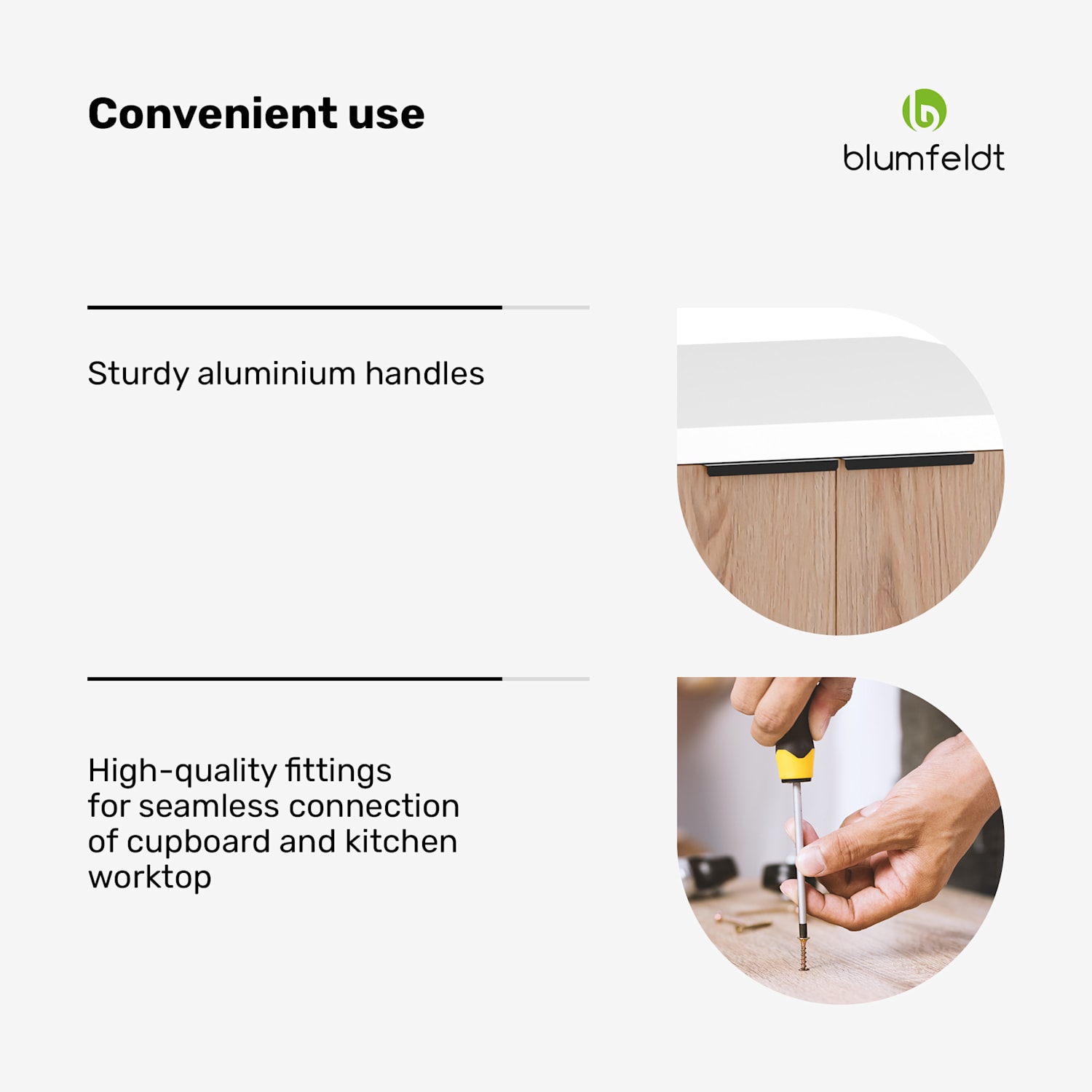 WoodVista gootsteenkast | Robuust | Soft-close scharnieren | Aluminiumgreep Spoelbakonderkast 60 cm | Wit / Eiken