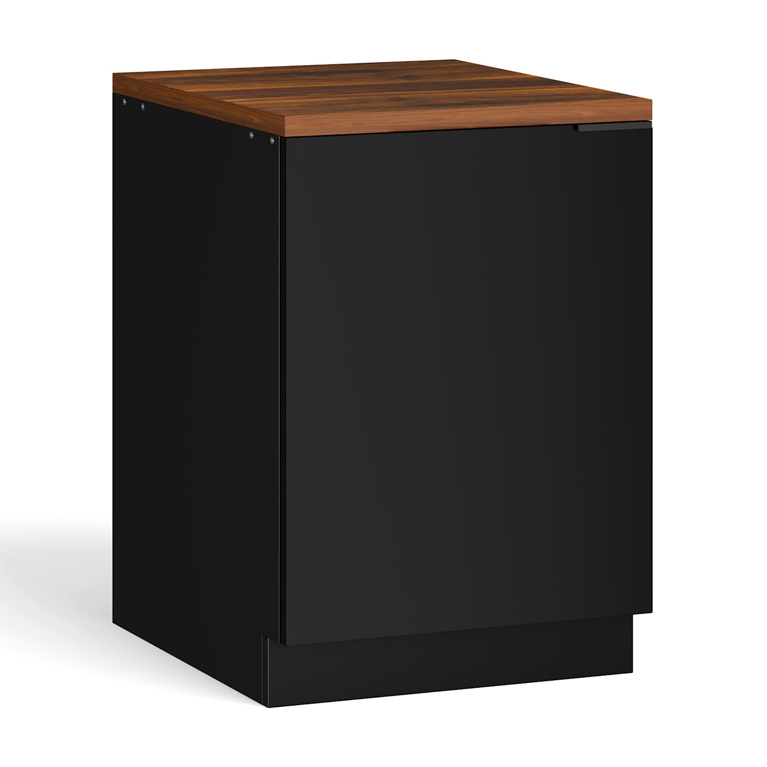 WoodVista spodná skrinka drezu, Robustná, Soft-Close závesy, Hliníkové rukoväte Základňa drezu 60 cm | Orech / čierna