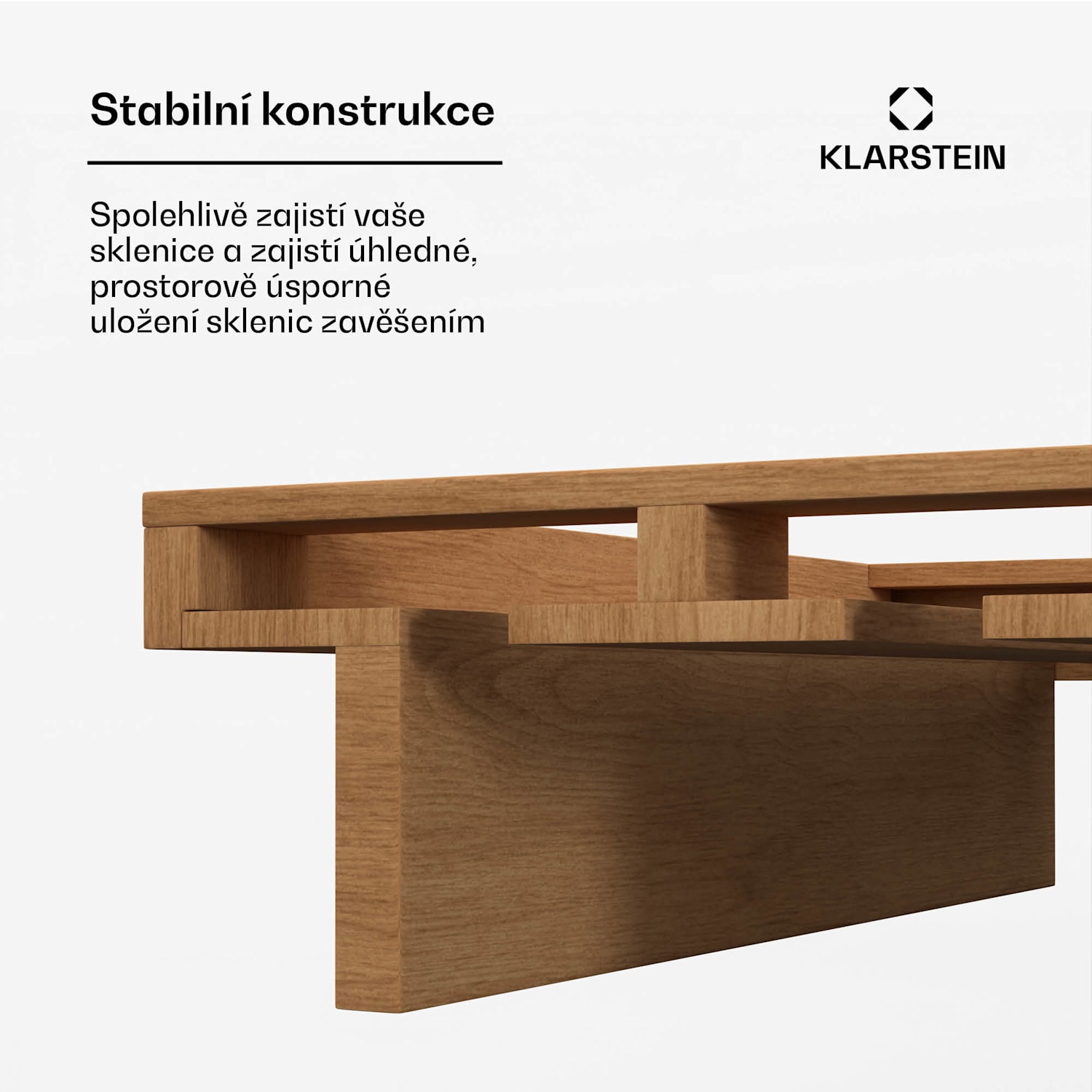 Stojan na sklenice, bukové dřevo, pro Vinsider 79 Duo, velkorysý úložný prostor, snadné čištění 