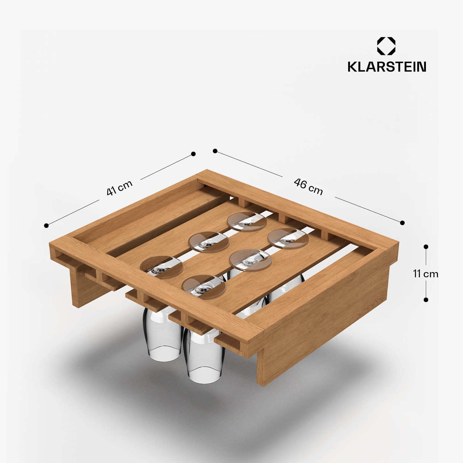 Wine glass rack | beech wood | for Vinsider 79 Duo | generous storage space | easy to clean 