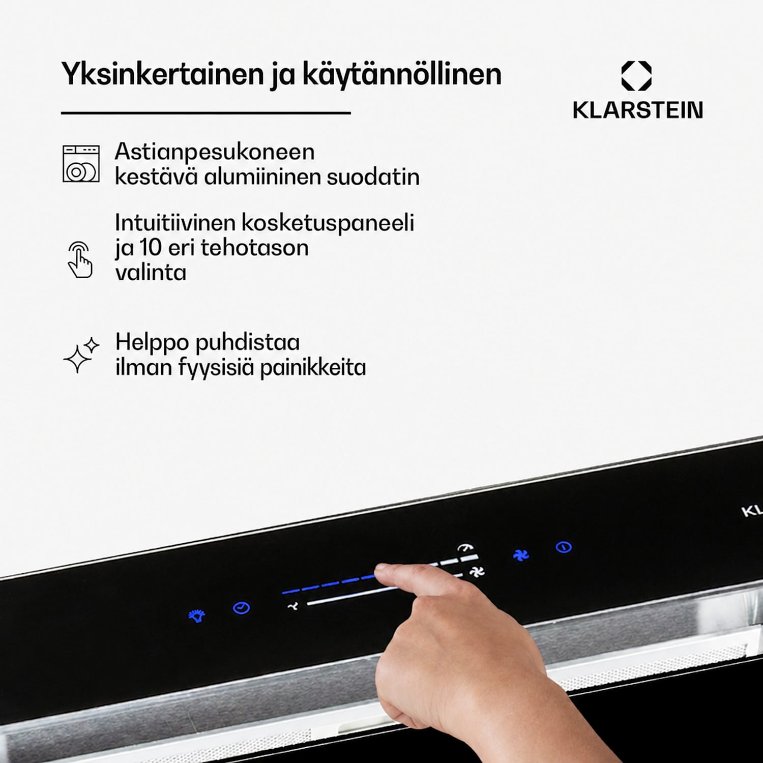 Royal Flush Eco -liesituuletin 60 cm 604 m³/h A++ 60 cm | Musta | Hopea