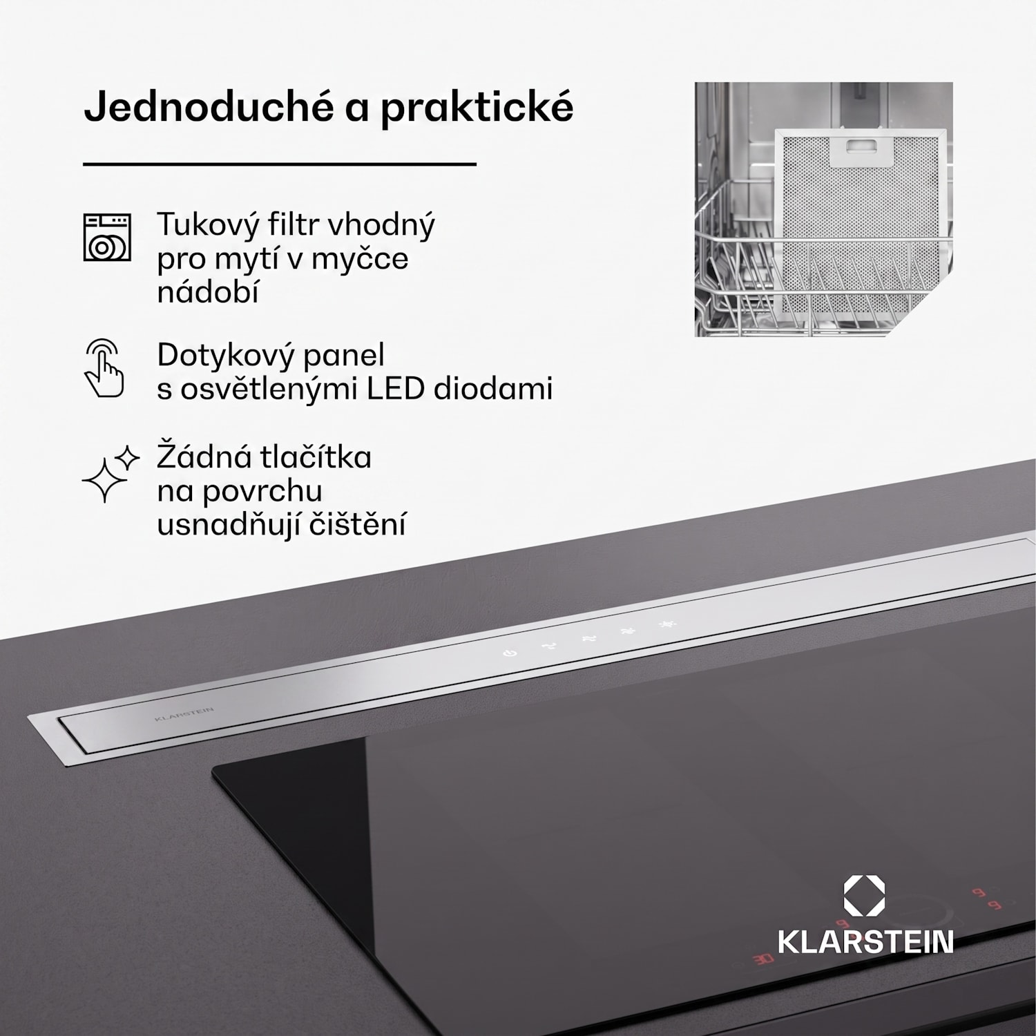 Royal Flush Eco 90, digestoř, 90 cm, 604 m³/h, EEK A++, včetně filtrů s aktivním uhlím 90 cm | Acero Inoxidable | Acero Inoxidable