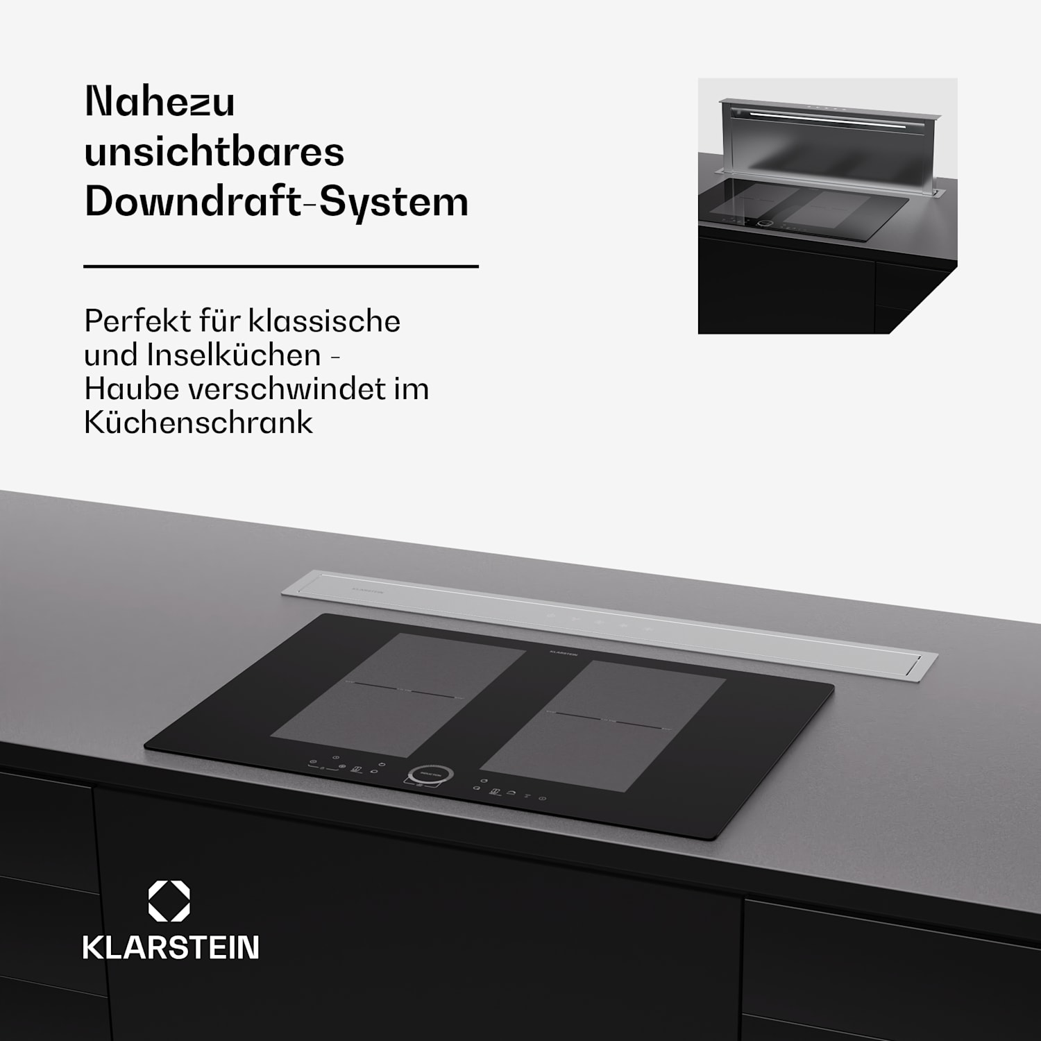 Campana extractora Royal Flush Eco 90 90 cm 604 m³/h  CEE A incl. filtros de carbón activo 90 cm | Plata | Plata