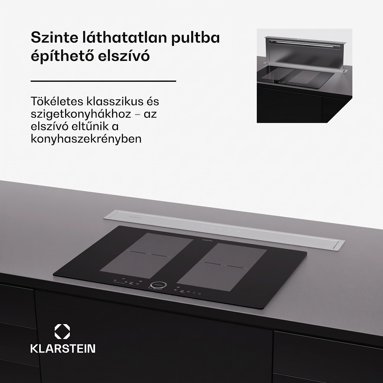 Royal Flush Eco 90, páraelszívó, 90 cm, 604 m³/h, EEK A++, aktívszén szűrőkkel együtt 90 cm | Rozsdamentes acél | Rozsdamentes acél