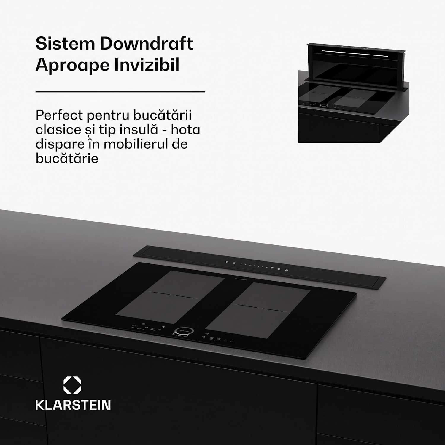 Royal Flush Eco 75, hota, 75 cm, 714 m³/h, EEK A++ 75 cm | Negru | Negru
