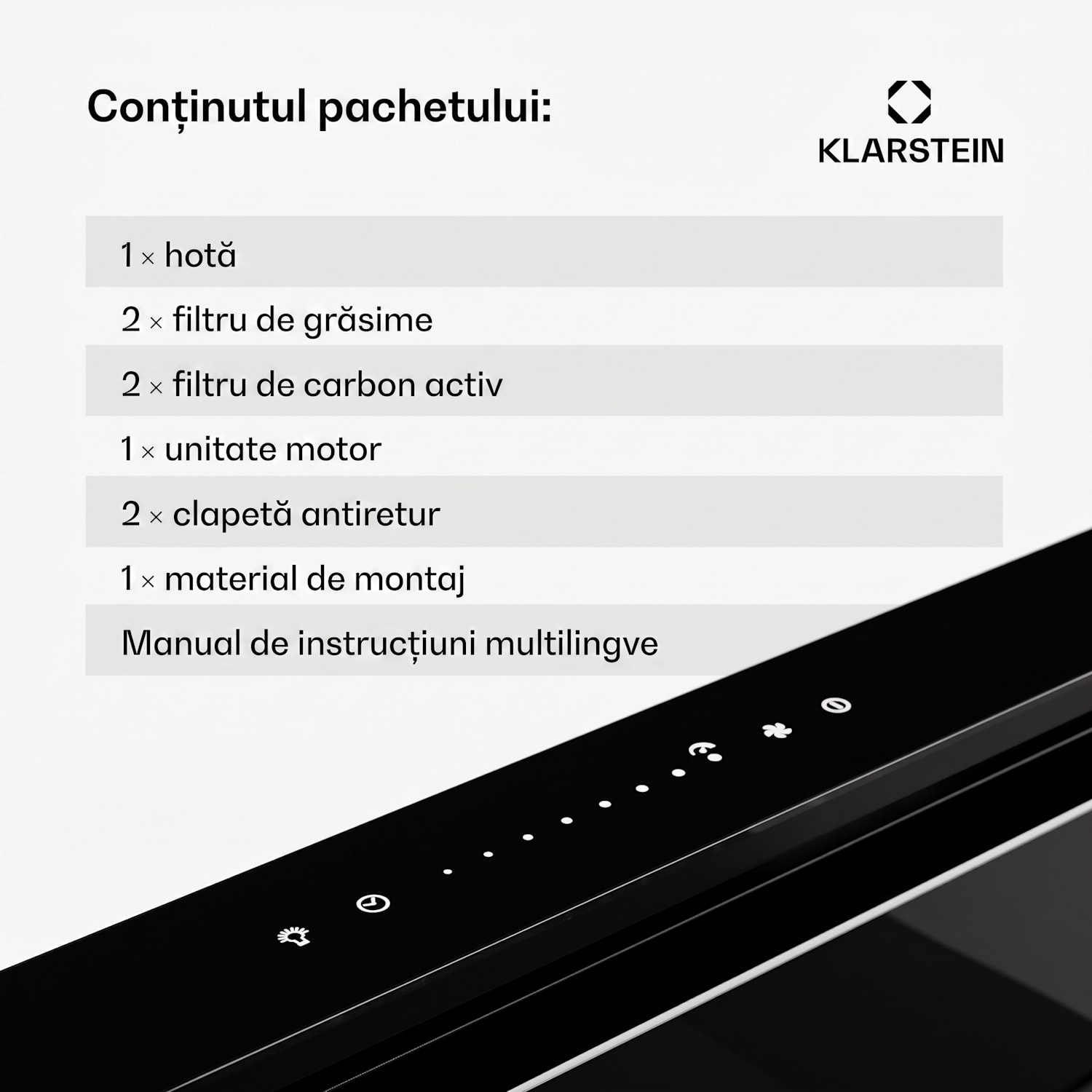 Royal Flush Eco 75, hota, 75 cm, 714 m³/h, EEK A++ 75 cm | Negru | Negru