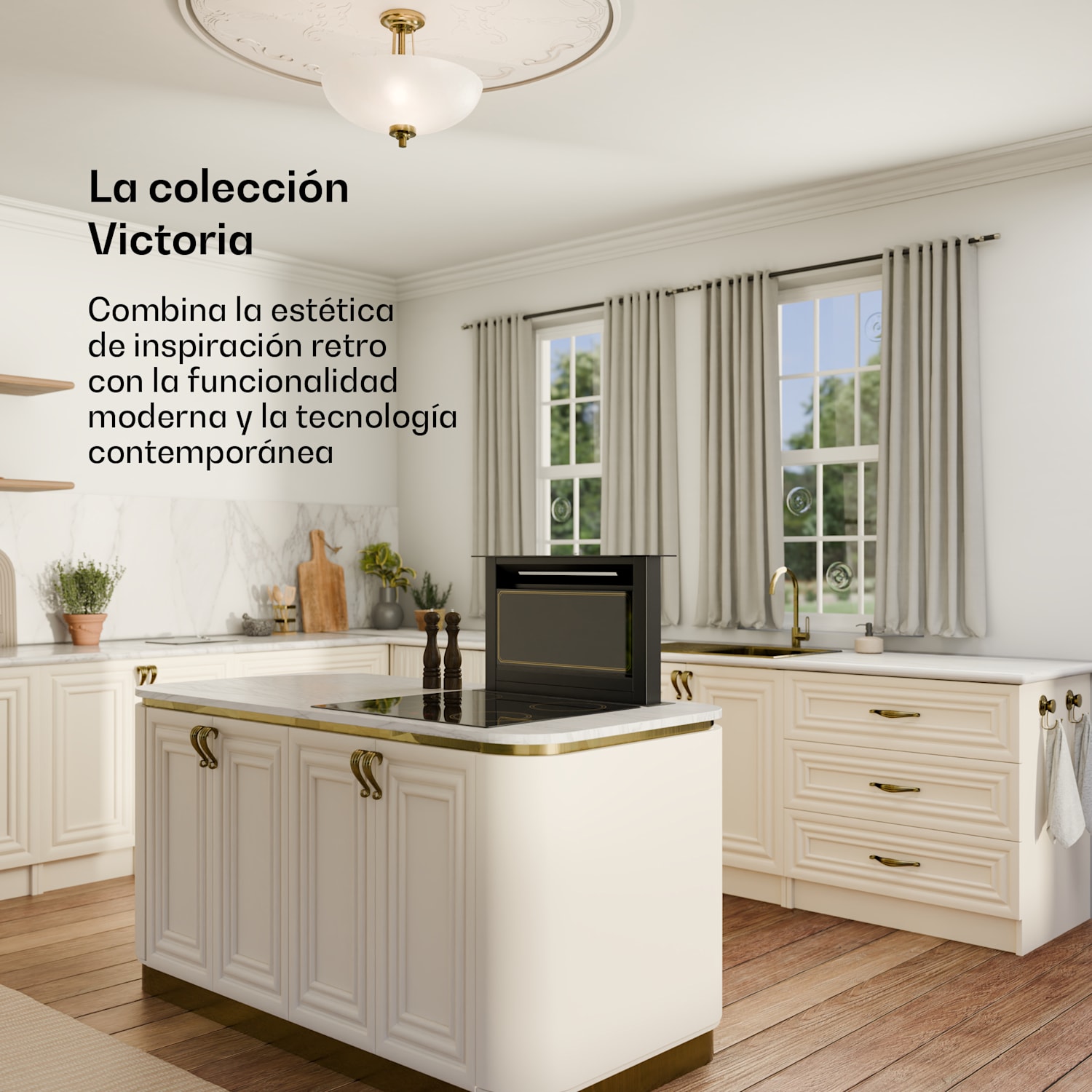 Campana extractora Victoria | 60 cm | A | 8 niveles + boost | hasta 713,8 m³/h | 120 W 60 cm | Negro