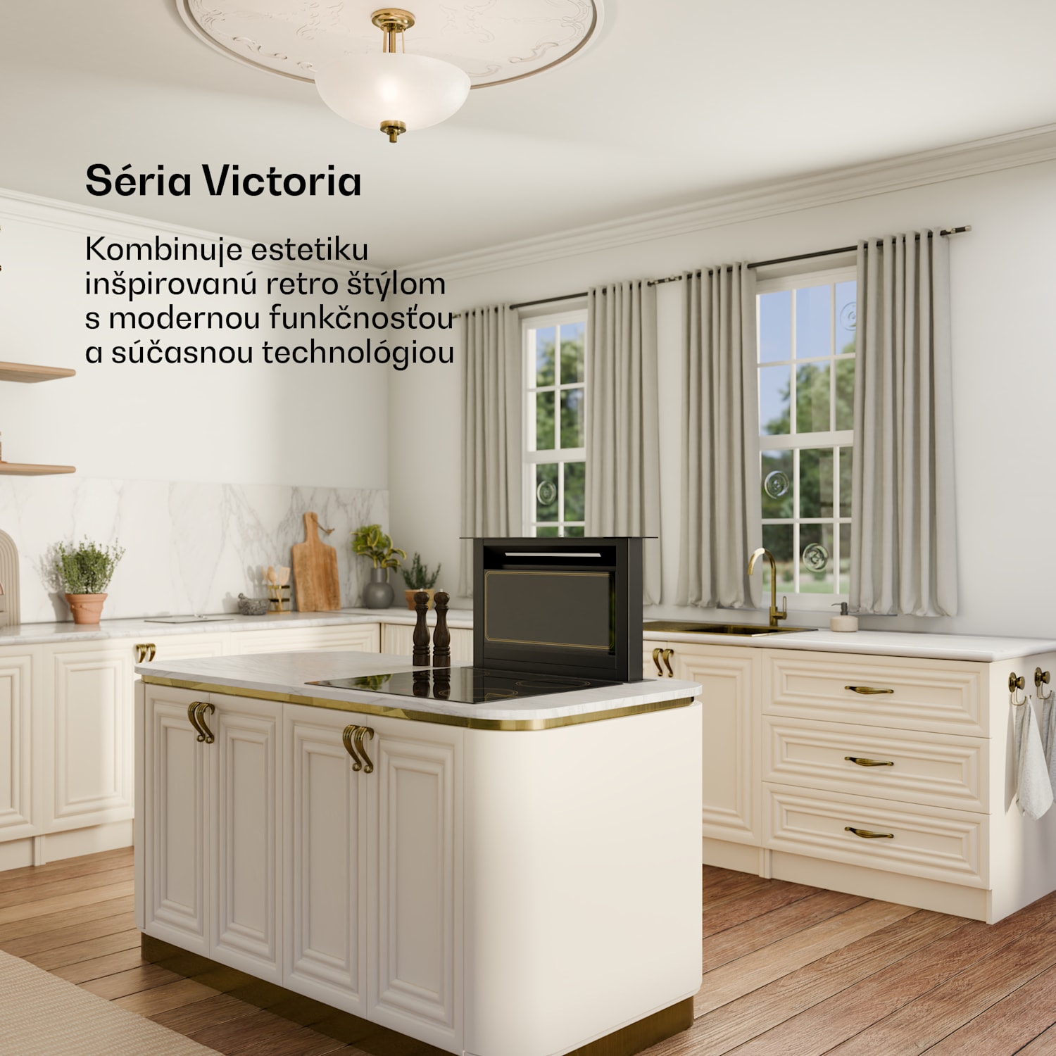 Victoria Downdraft digestor | 60 cm | A | 8 úrovní + boost | až do 713,8 m³/h | 120 W 60 cm | Čierna