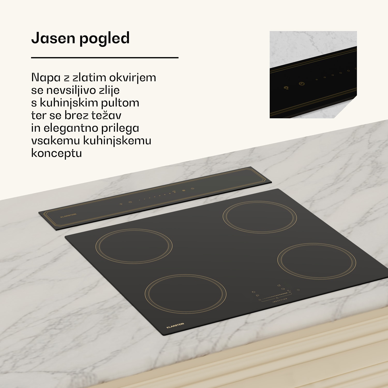 Victoria Downdraft kuhinjsk napa| 60 cm | A | 8 stopenj + boost | do 713,8 m³/h | 120 V 60 cm | Črna