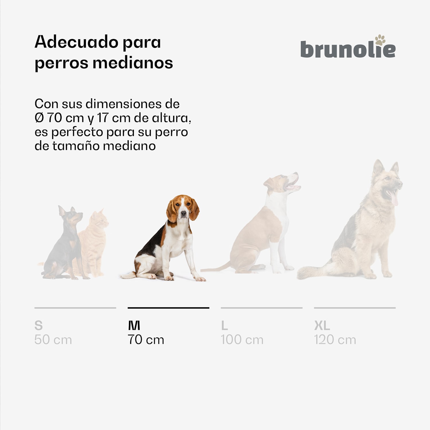 Cama para perros SnugNest Ø70 cm | para perros medianos | asa de transporte | antideslizante Ø 70 cm | Antracita