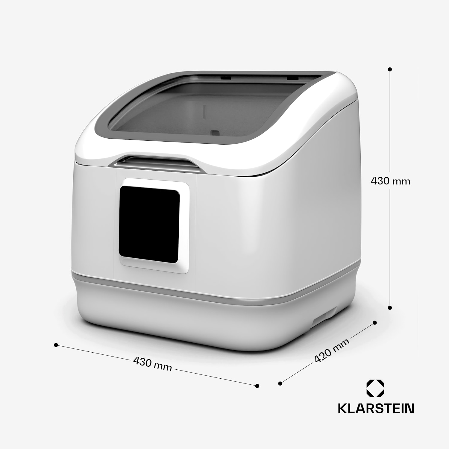 SilentScrub vaatwasser | draagbaar | touchscreen | 7 programma's | 3 couverts | bestekmand 