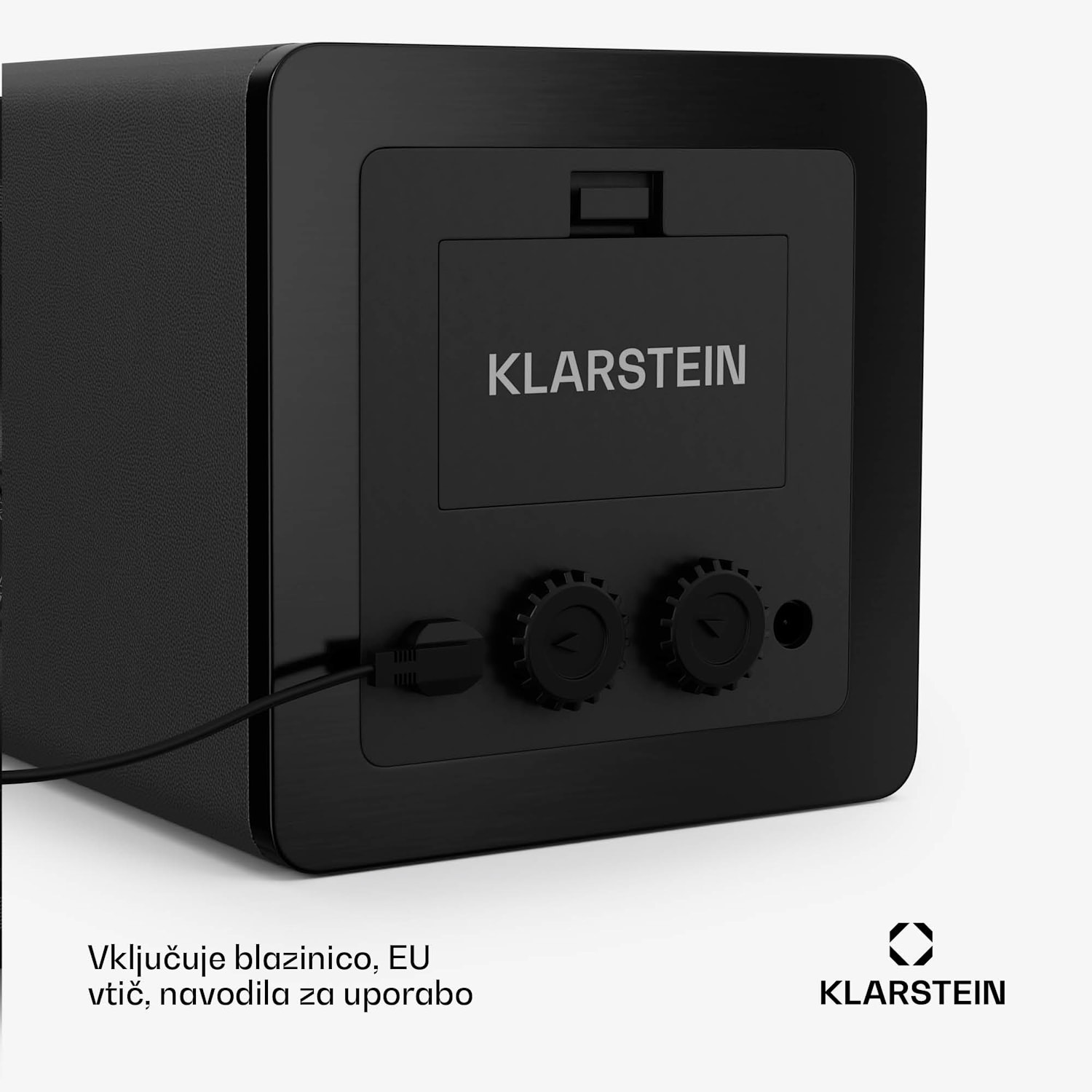 TimeSync navijalnik za ure, 1 ura, 5 načinov, 3 smeri, veganski, univerzalna velikost, tih 1 ura | Črna