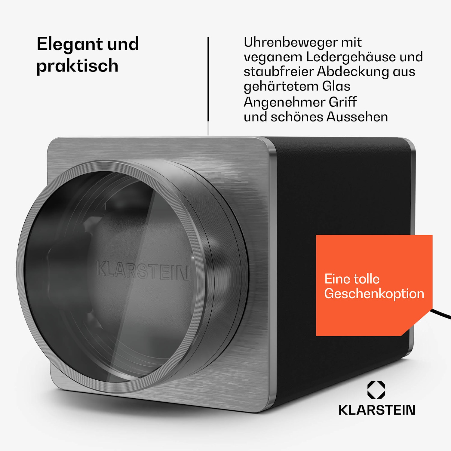 TimeSync Uhrenbeweger | 1 Uhr | 5 Modi | 3 Richtungen | vegan | Universalgröße | leise 