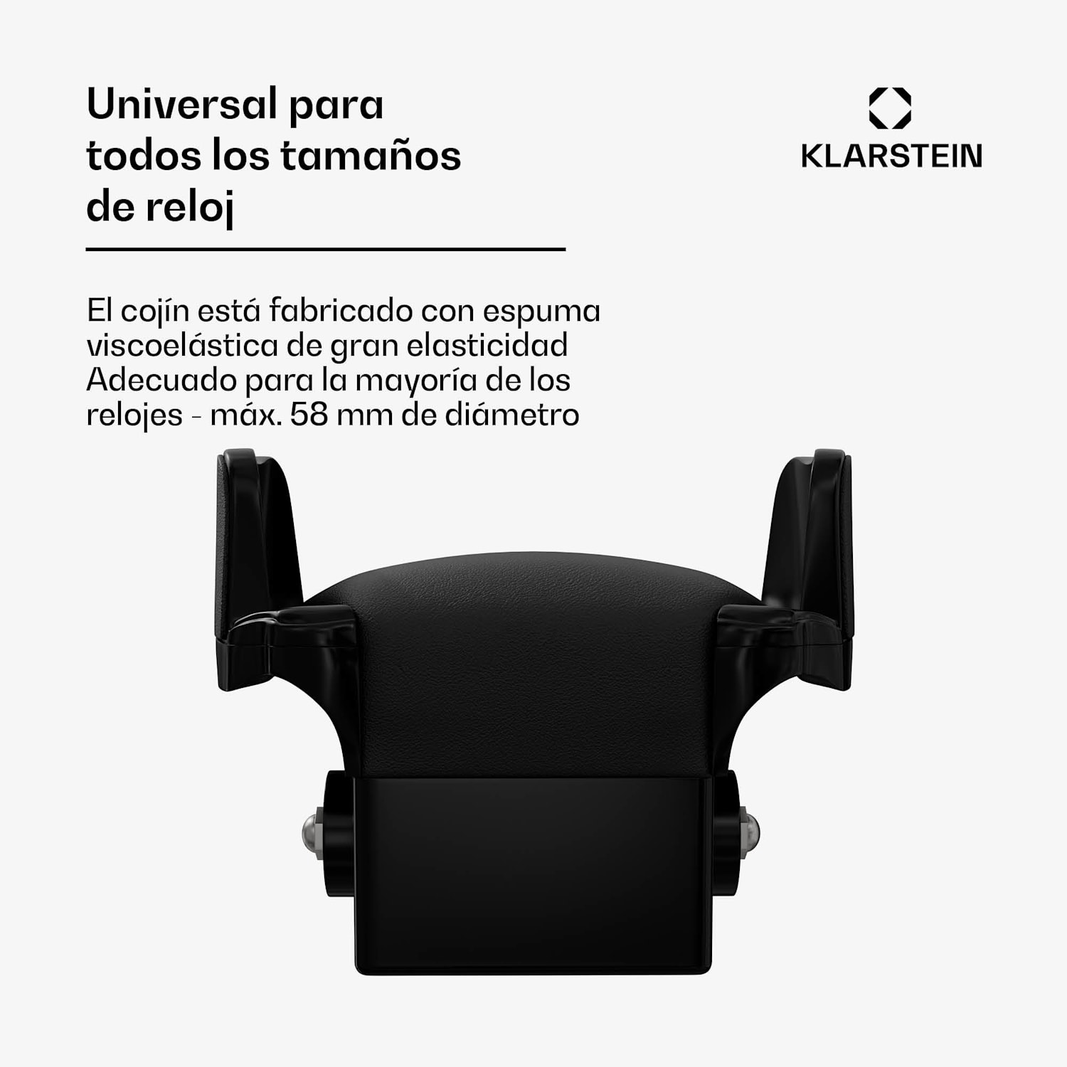 TimeSync watch winder | 1 reloj | 5 modos | 3 direcciones | vegano | tamaño universal | silencioso 1 reloj | Negro / Plata Metálica