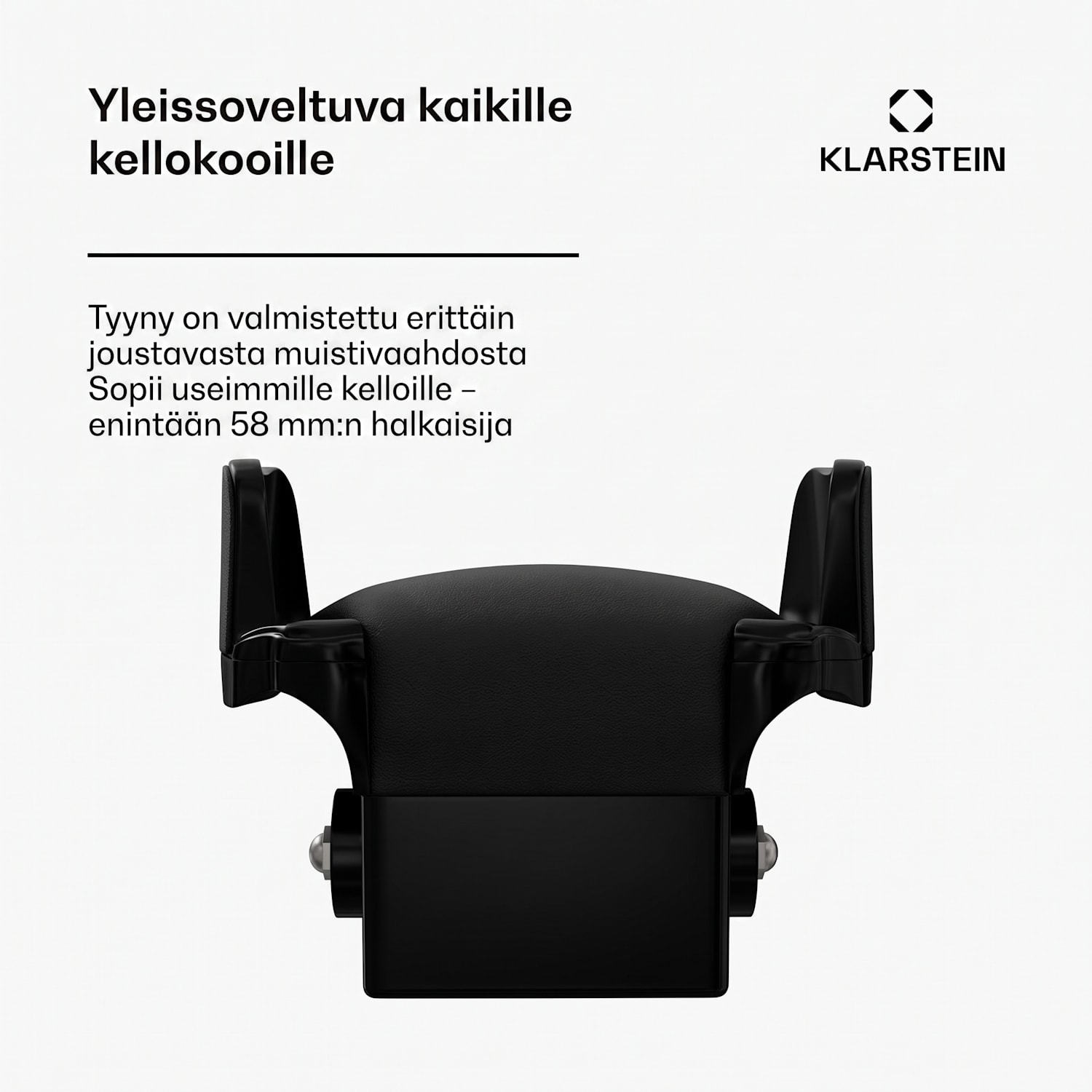 TimeSync kellonpyöritin | 1 kello | 5 pyöritysohjelmaa | 3 suuntaa | vegaaninen | yleiskoko | hiljainen 1 kello | Musta / Hopea Metallinen