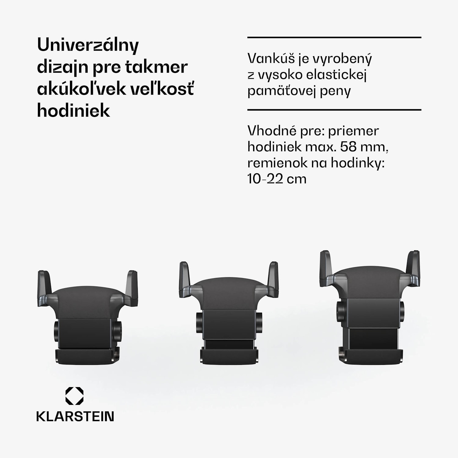 LuminousTime naťahovač hodiniek, 2 hodinky, mnoho nastavení, LED, 10 dB 2 hodinky | Čierna