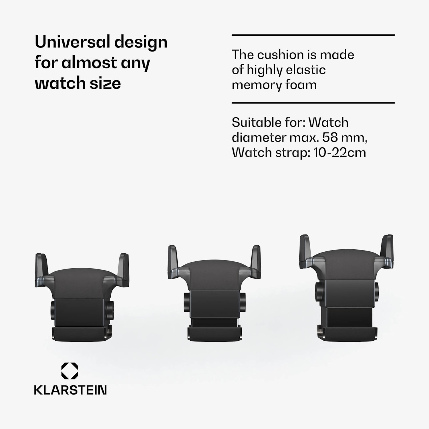 LuminousTime-kellonpyöritin | 2 kelloa | useita asetuksia | LED | 10 dB 2 kelloa | Musta